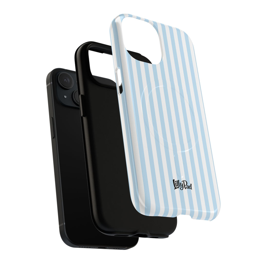 Blue Striped Pattern Phone Case | Tough Magnetic Case