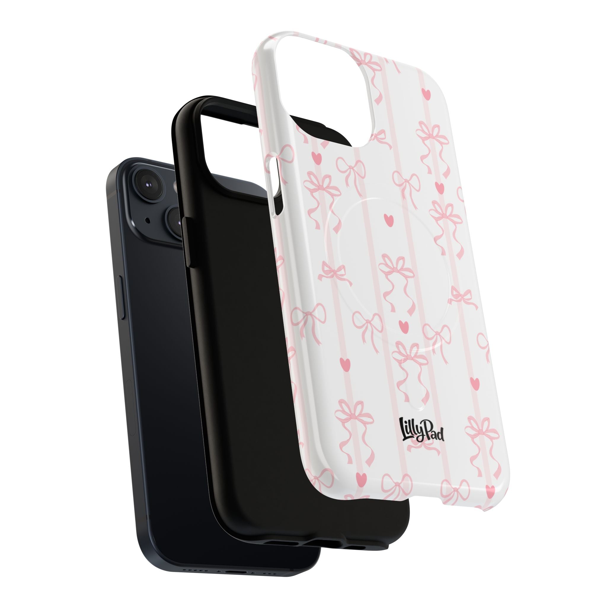 Pink Ribbon Pattern Phone Case | Tough Magnetic Case