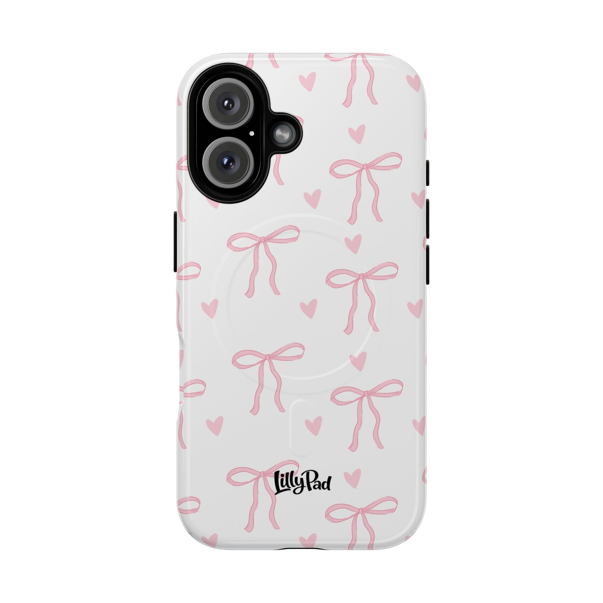 Pink Bow Pattern Phone Case | Tough Magnetic Case