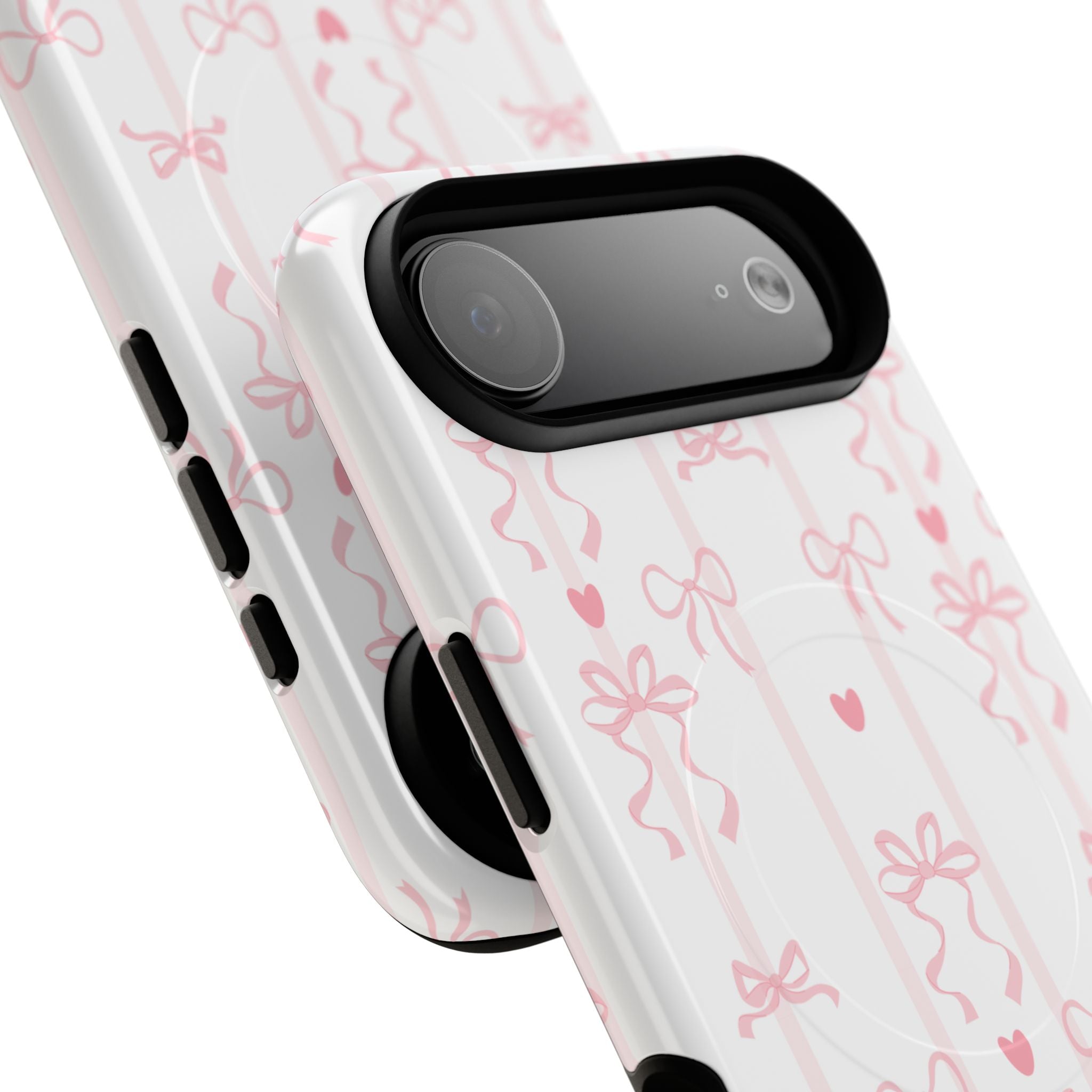 Pink Ribbon Pattern Phone Case | Tough Magnetic Case