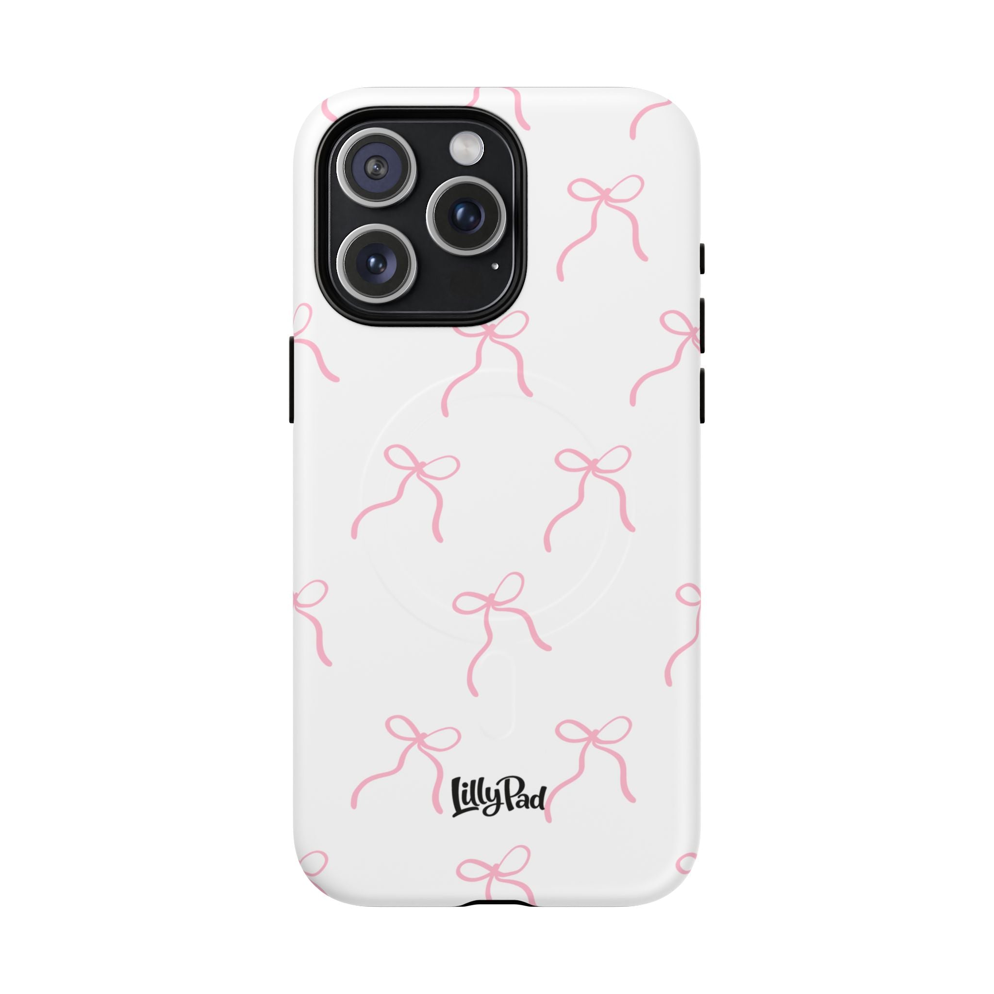 Pink Bow Pattern Phone Case | Tough Magnetic Case