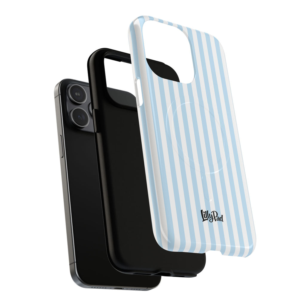 Blue Striped Pattern Phone Case | Tough Magnetic Case