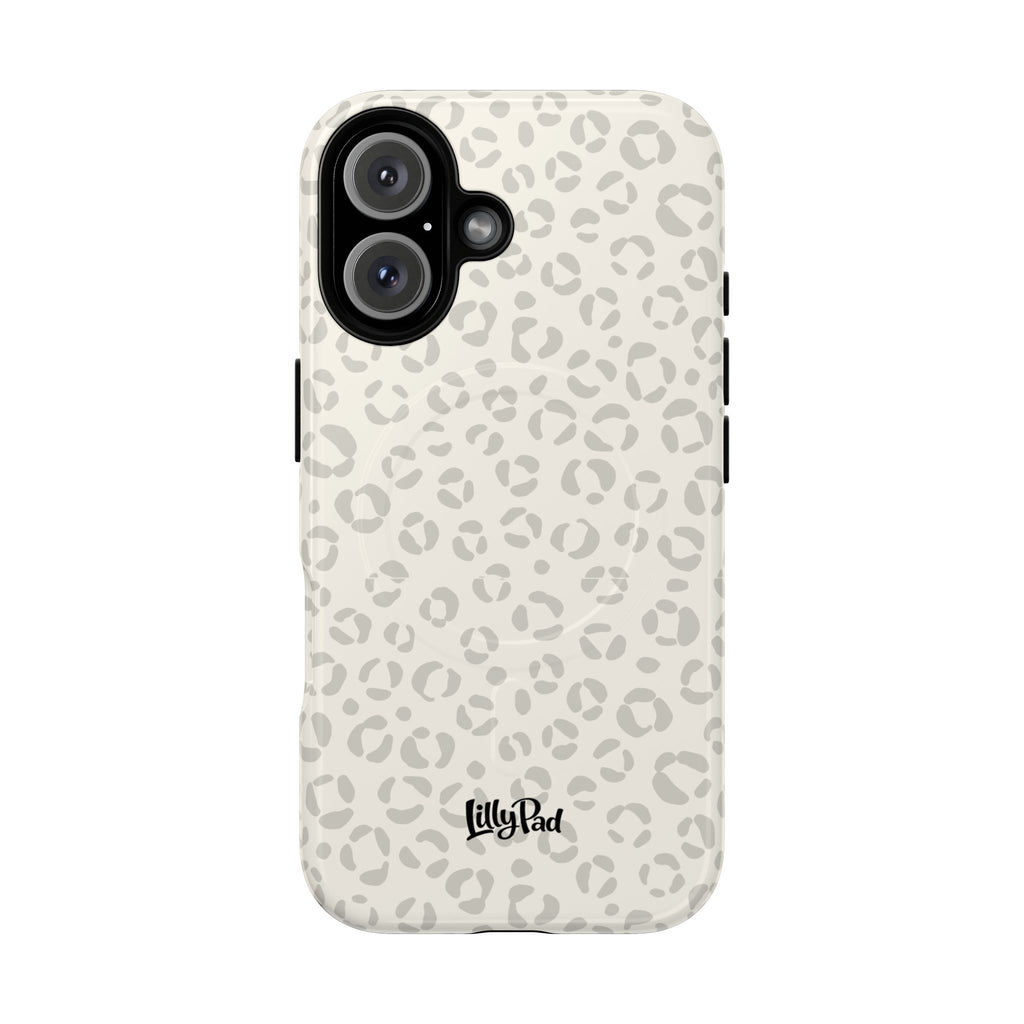 Neutral Leopard Print Tough Magnetic Case | Phone Case, Animal Pattern