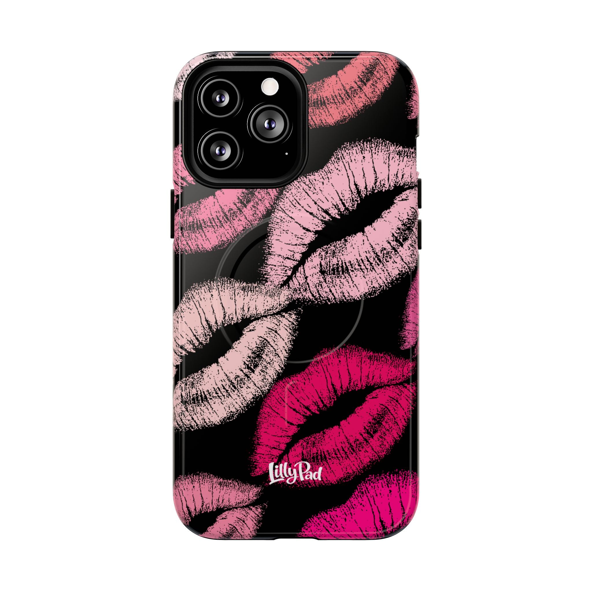 Pink Lipstick Kiss Phone Case Tough Magnetic Case | Lip Print iPhone Cover