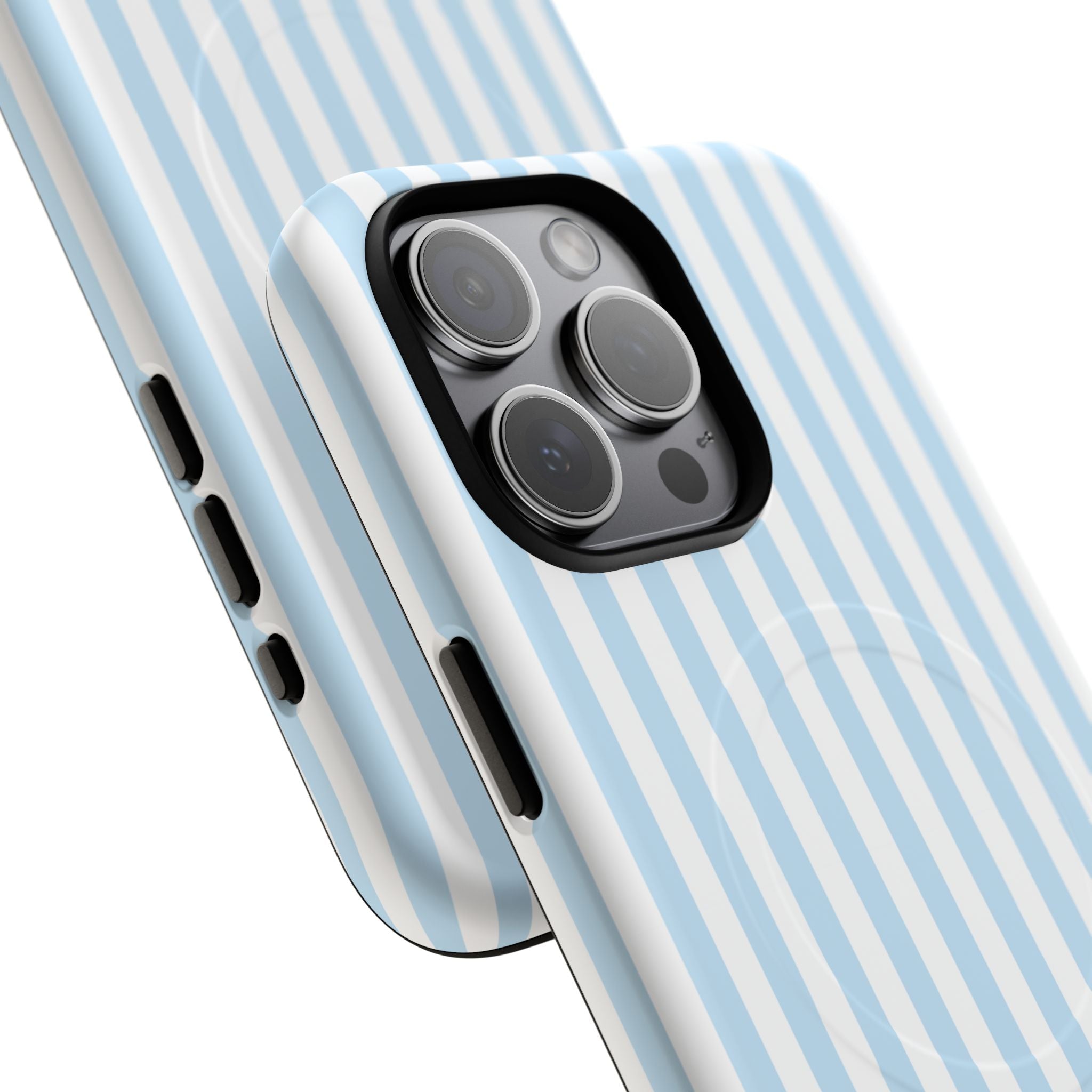 Blue Striped Pattern Phone Case | Tough Magnetic Case
