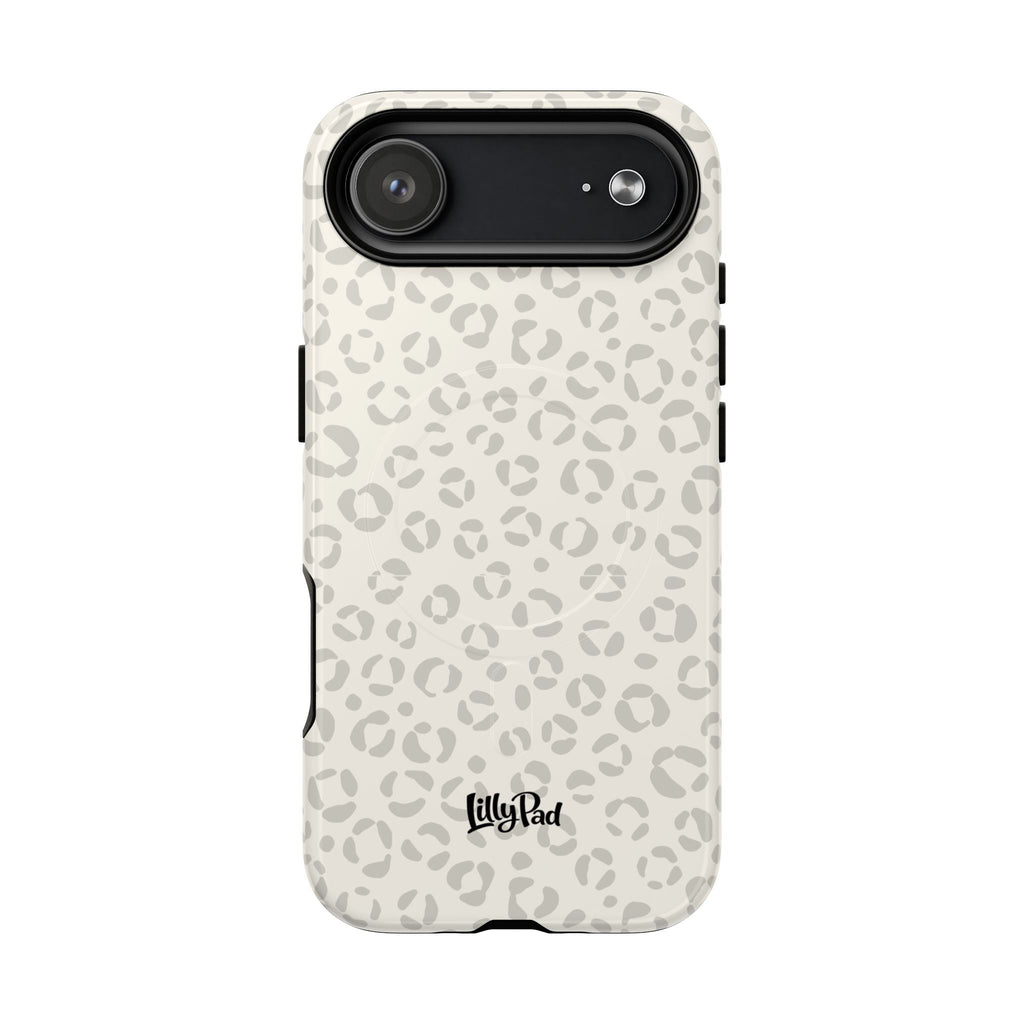 Neutral Leopard Print Tough Magnetic Case | Phone Case, Animal Pattern
