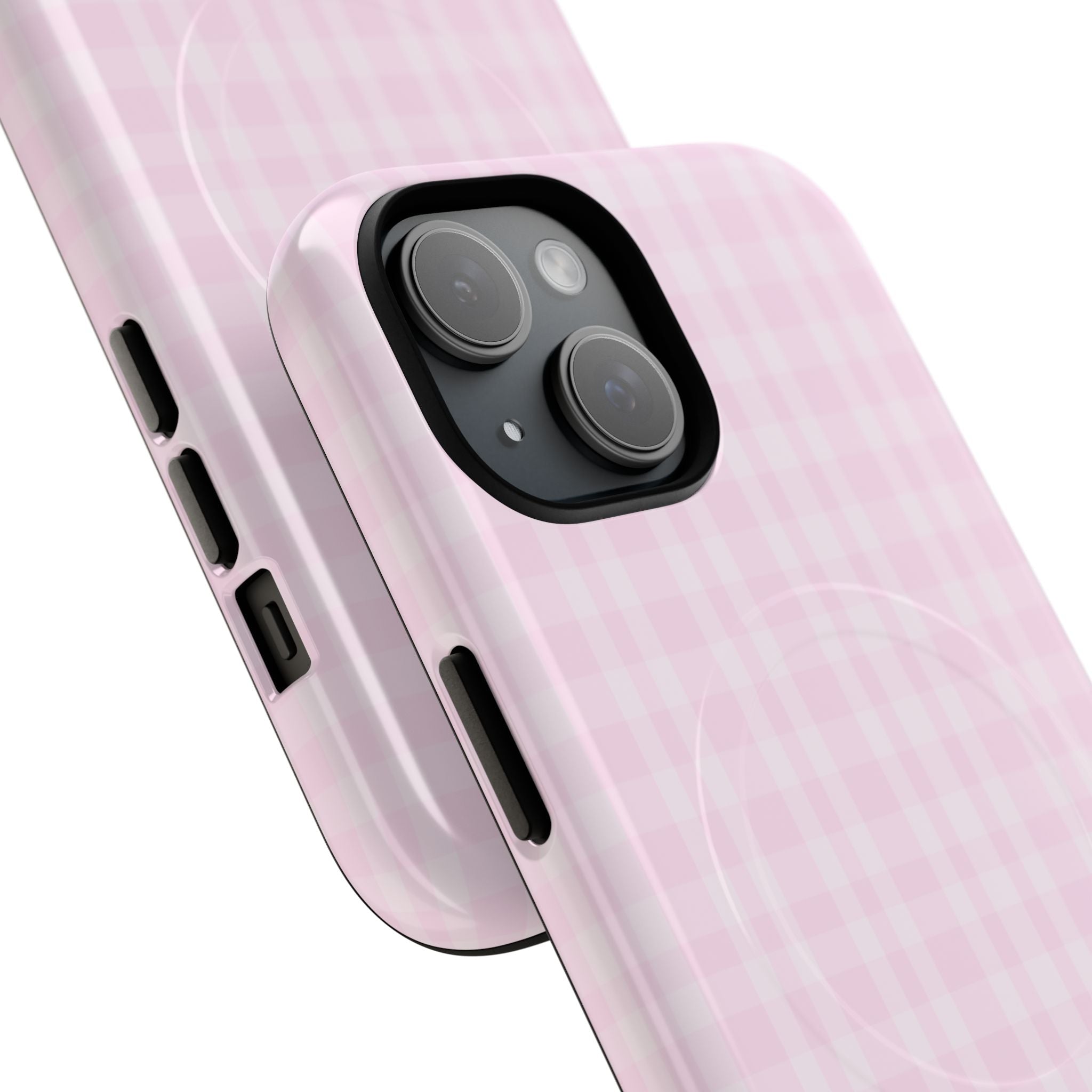 Pink Gingham Phone Case | Tough Magnetic Case