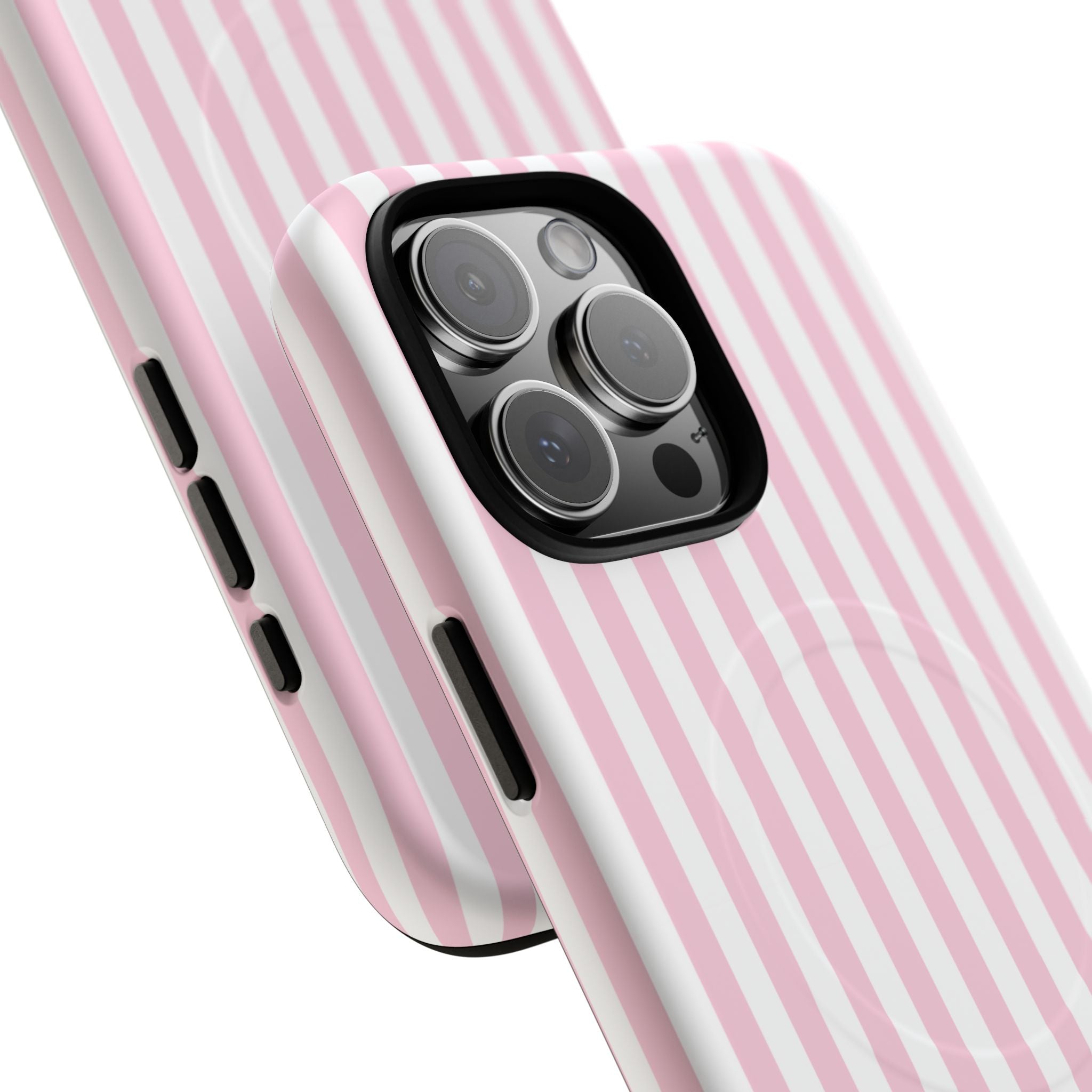 Pink Vertical Stripe phone case | Tough Magnetic Case