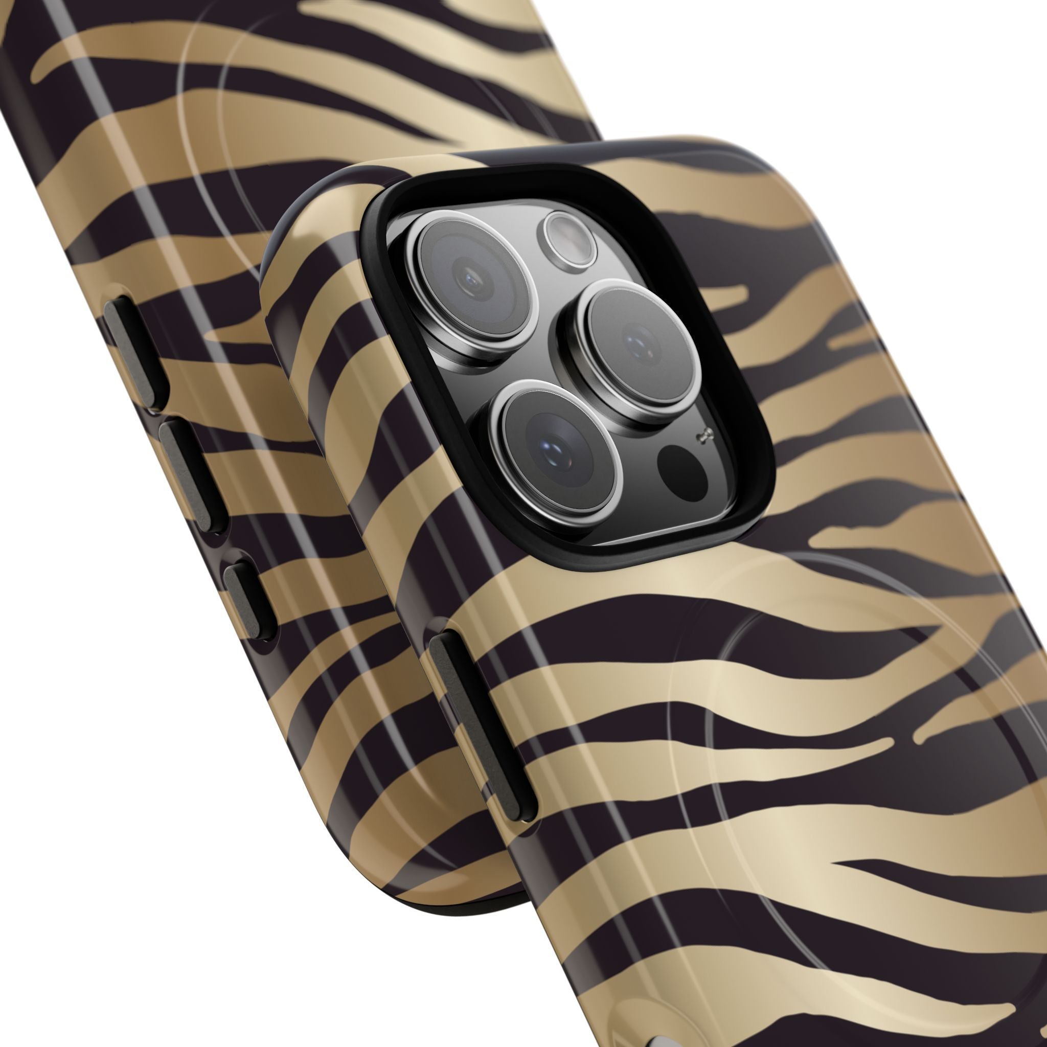 Gold Zebra Stripe Phone Case | Tough Magnetic Case