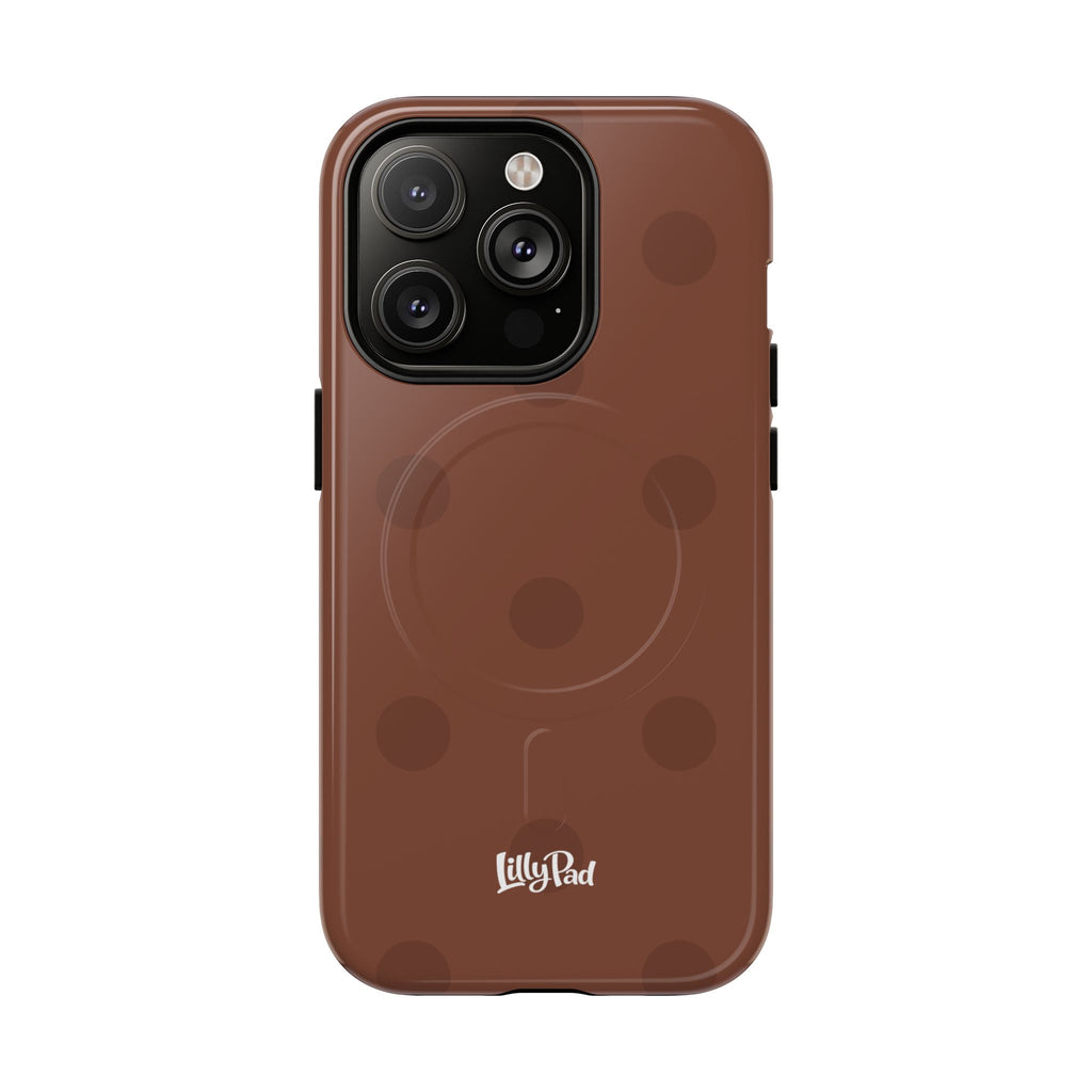 Brown Polka Dot Tough Magnetic Case | Phone Case