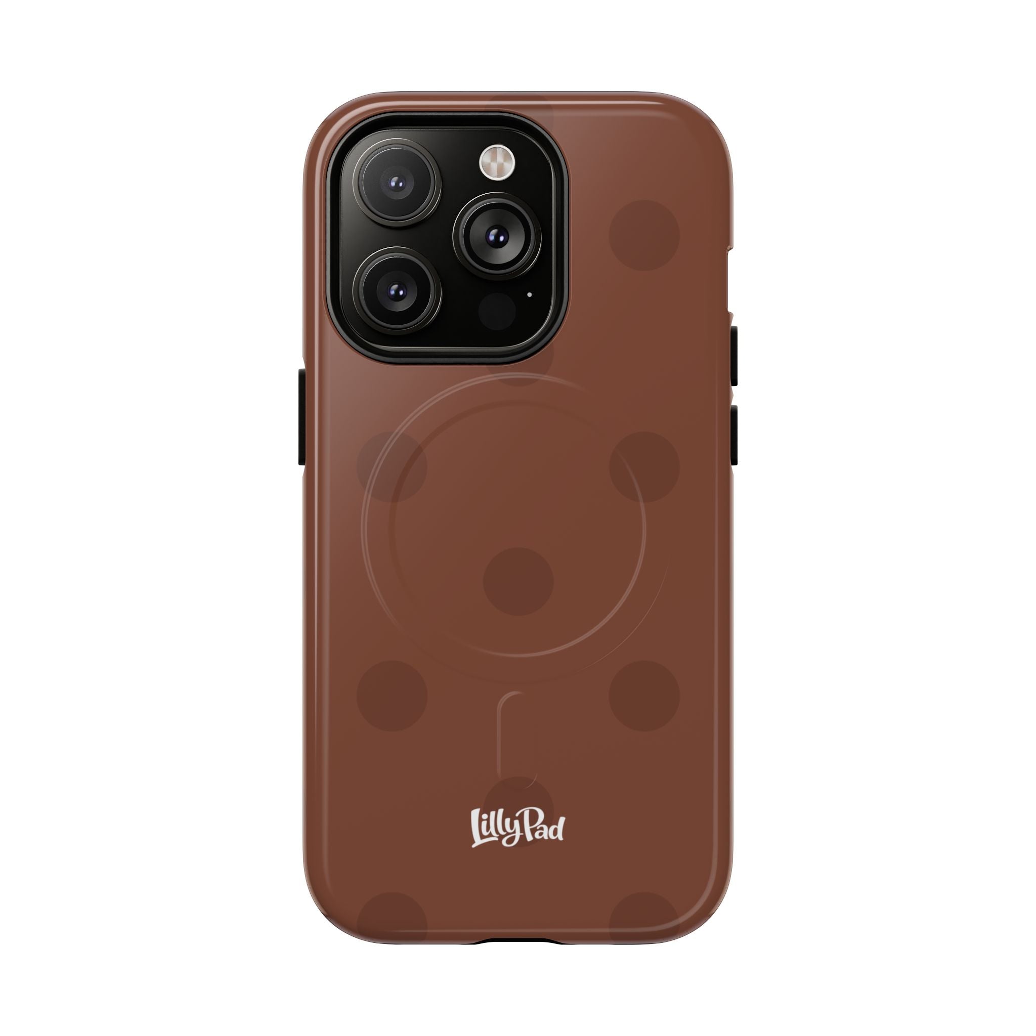 Brown Polka Dot Tough Magnetic Case | Phone Case