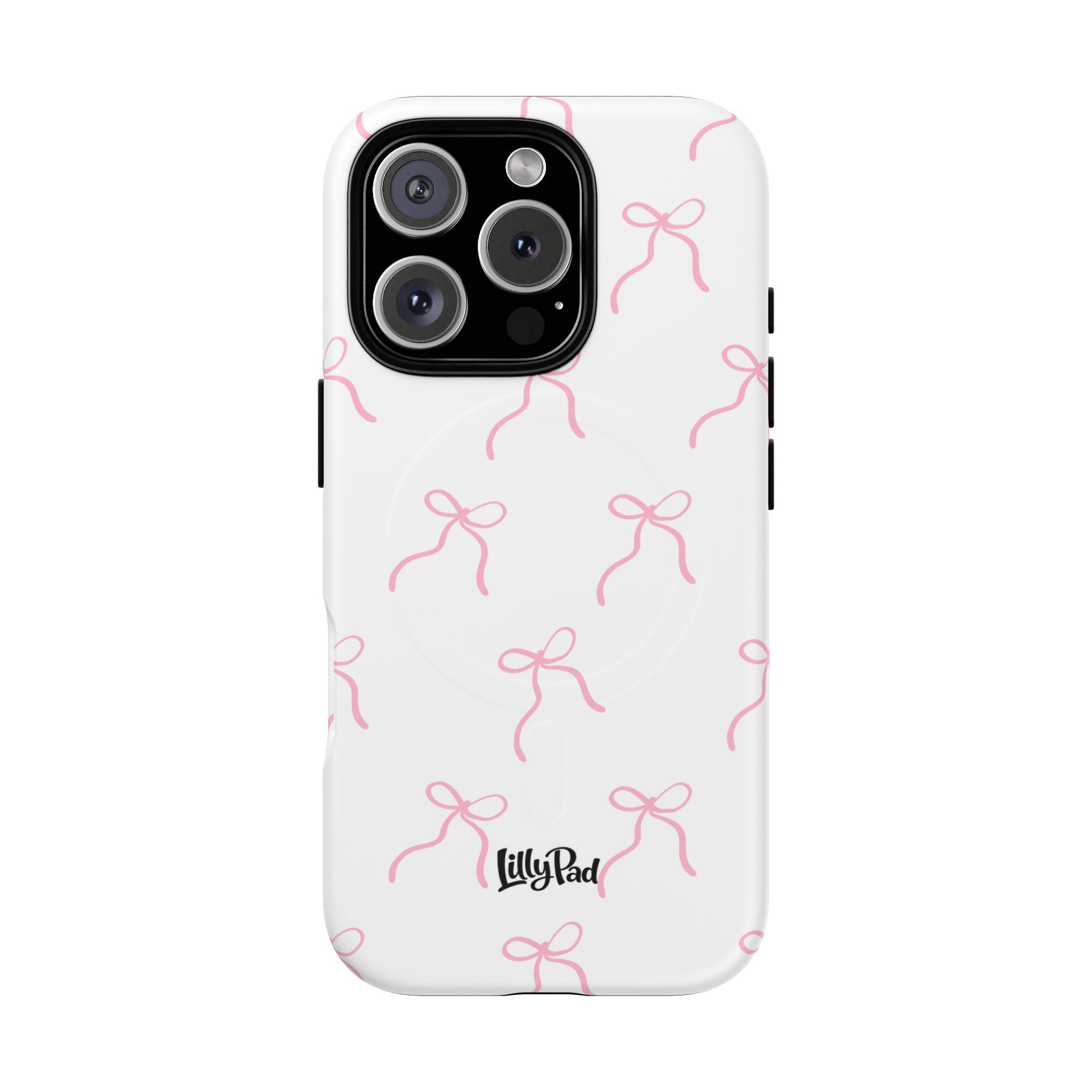 Pink Bow Pattern Phone Case | Tough Magnetic Case