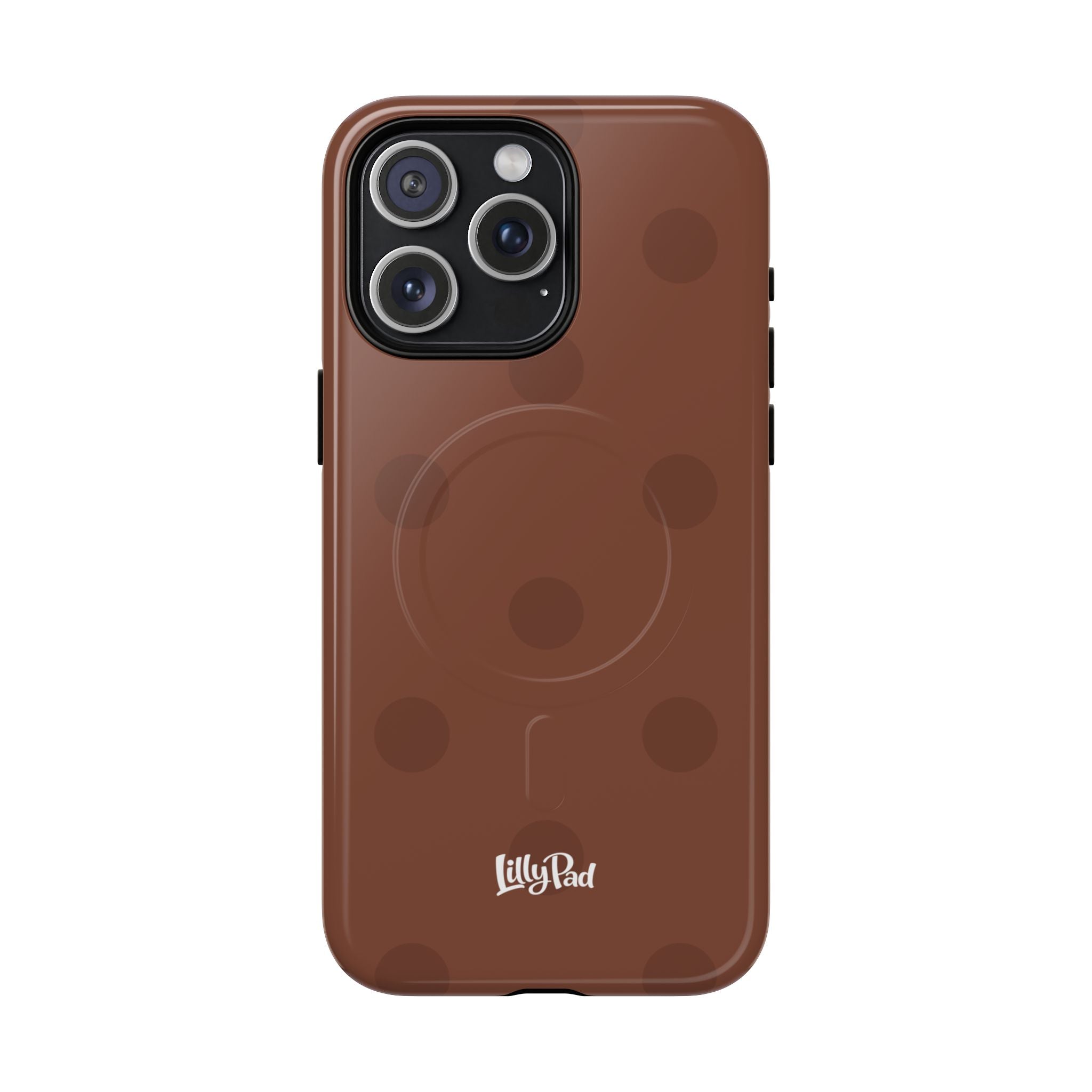 Brown Polka Dot Tough Magnetic Case | Phone Case