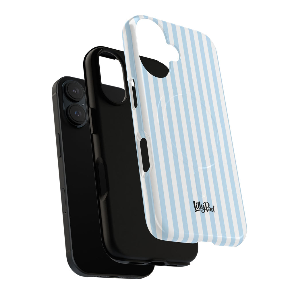 Blue Striped Pattern Phone Case | Tough Magnetic Case