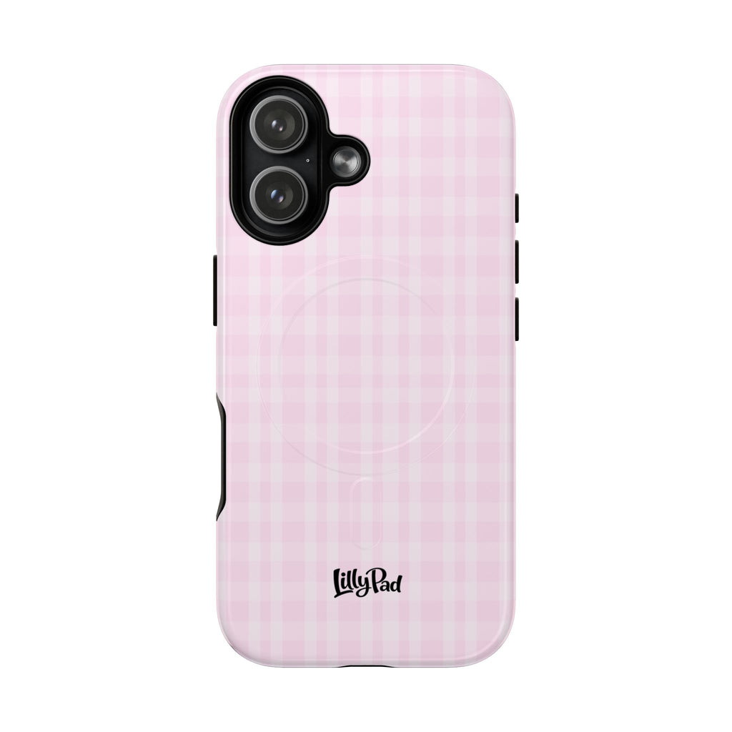 Pink Gingham Phone Case | Tough Magnetic Case