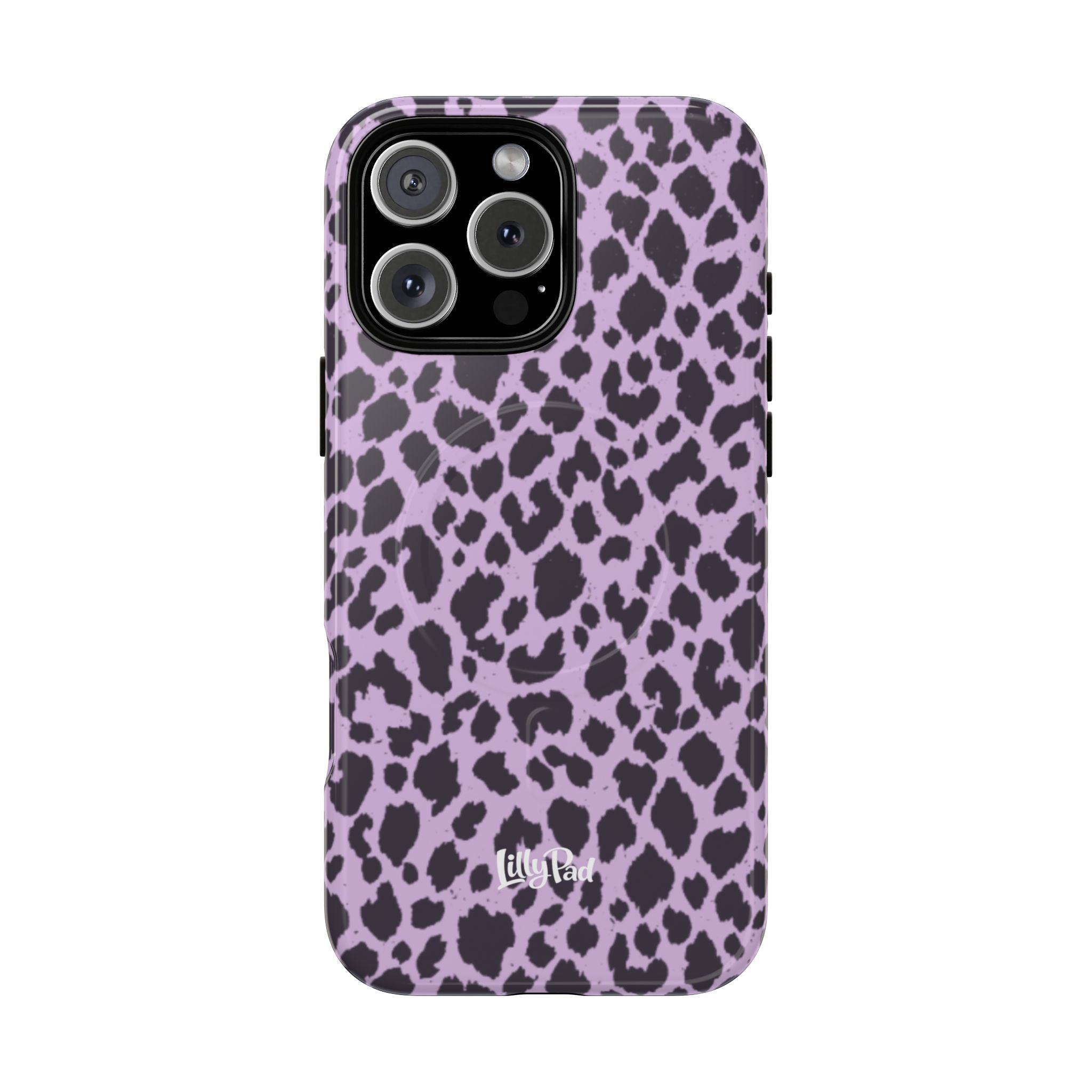 Purple Leopard Print Phone Case | Tough Magnetic Case