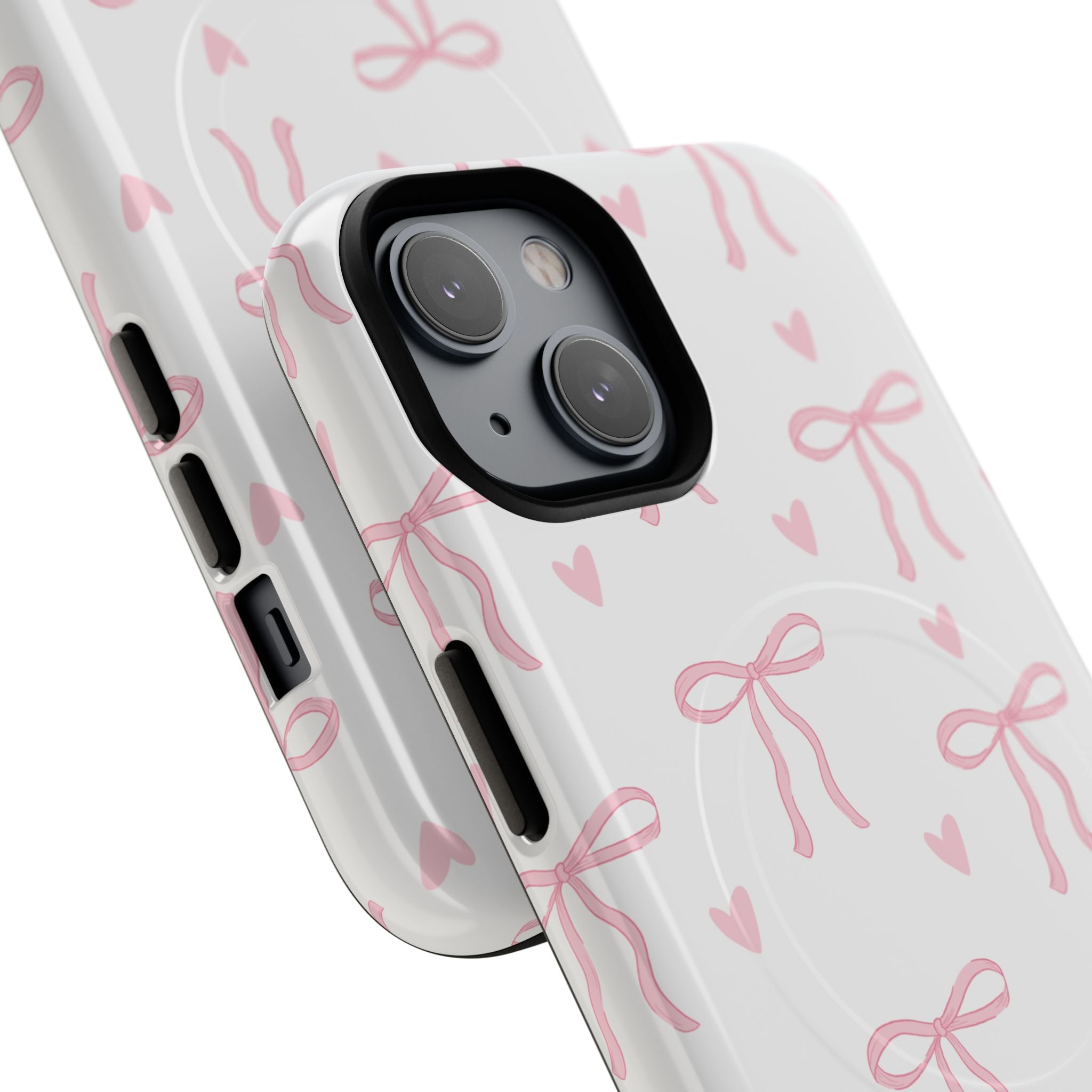 Pink Bow Pattern Phone Case | Tough Magnetic Case