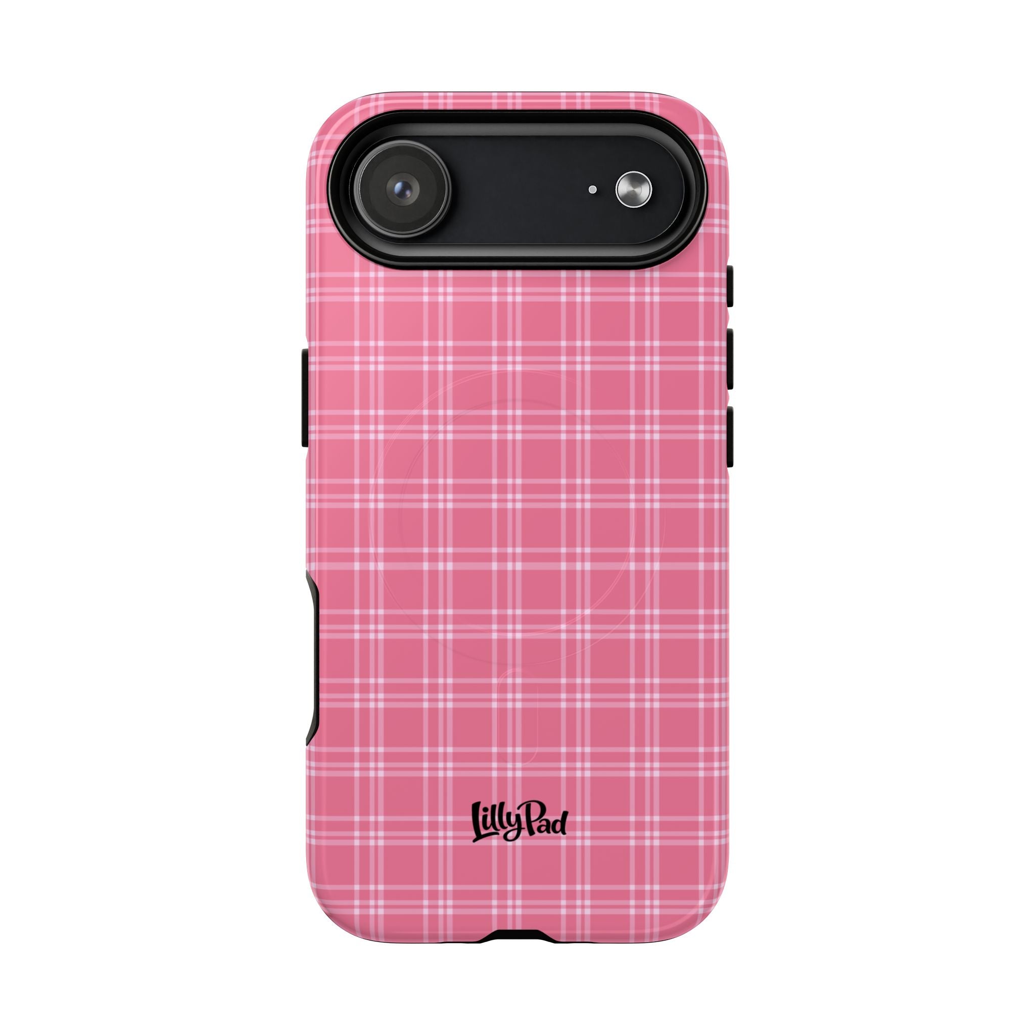 Pink Plaid Phone Case | Tough Magnetic Case