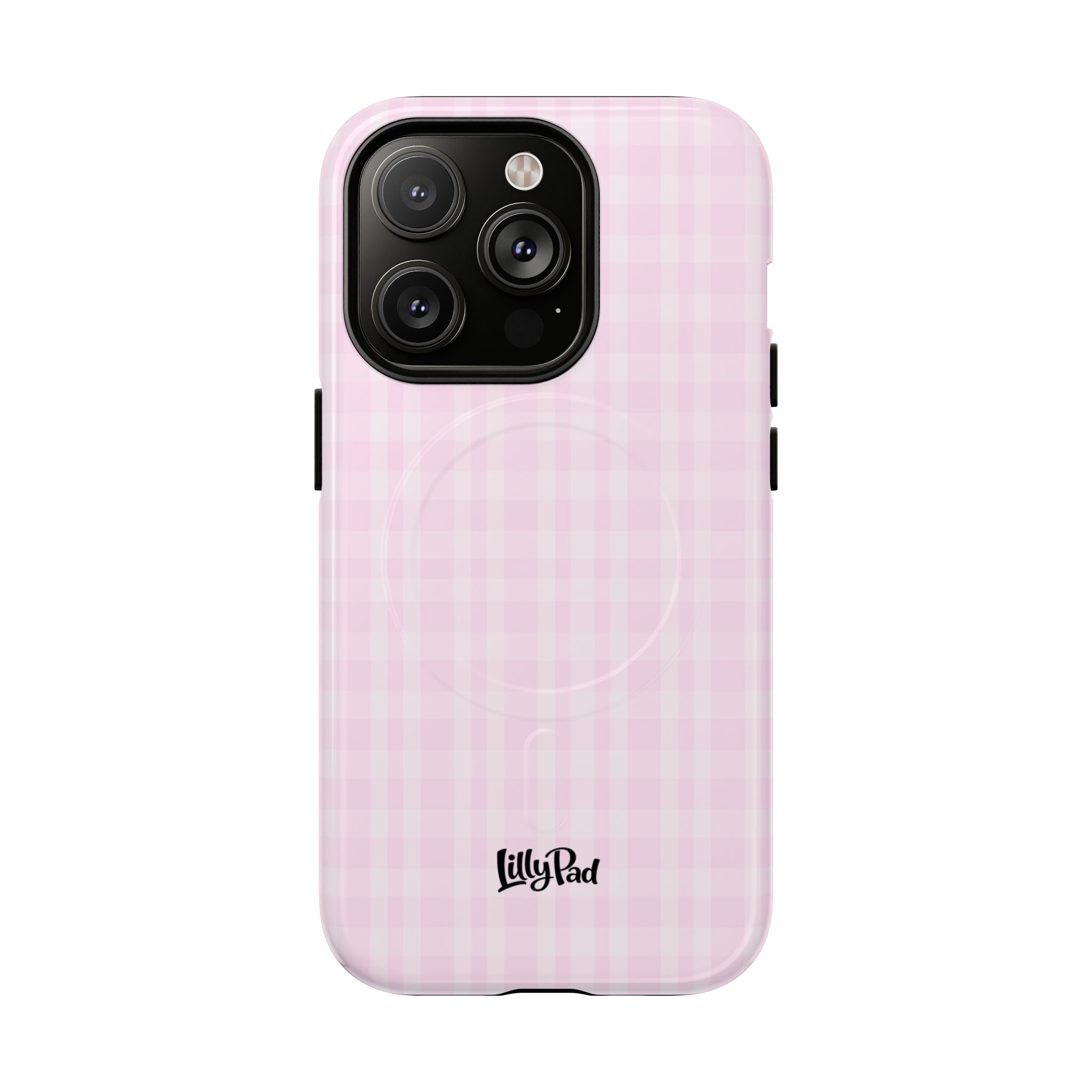 Pink Gingham Phone Case | Tough Magnetic Case