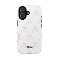 Pink Bow Pattern Phone Case | Tough Magnetic Case