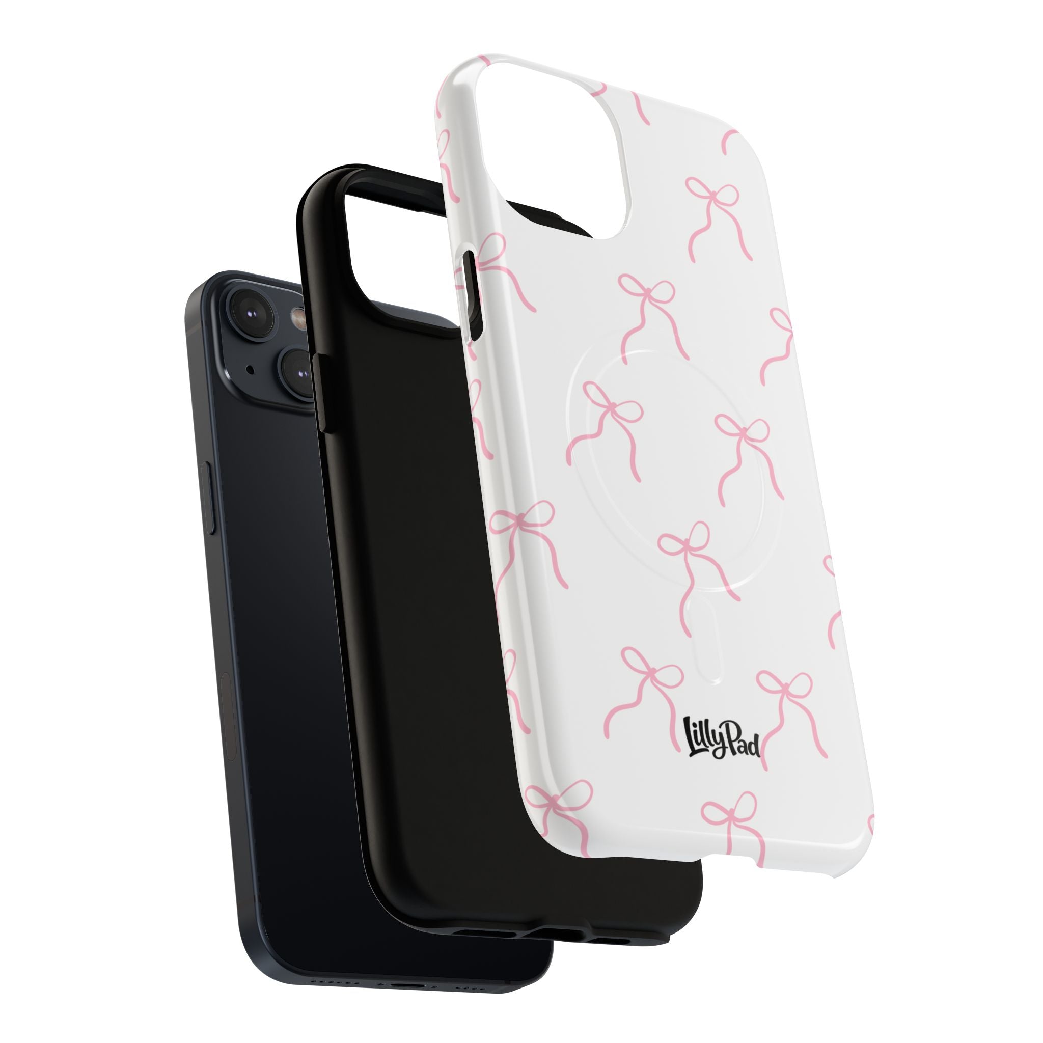 Pink Bow Pattern Phone Case | Tough Magnetic Case