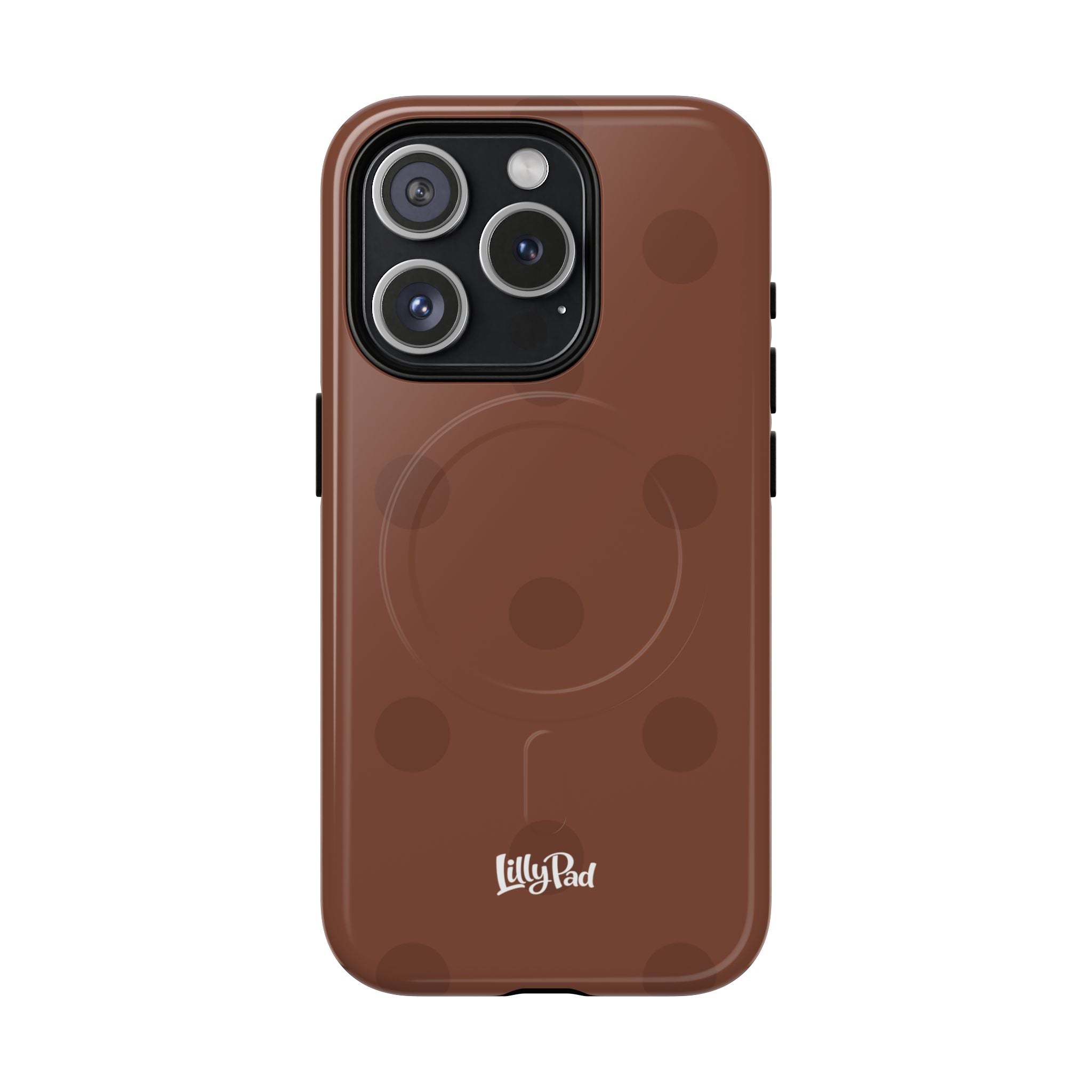 Brown Polka Dot Tough Magnetic Case | Phone Case
