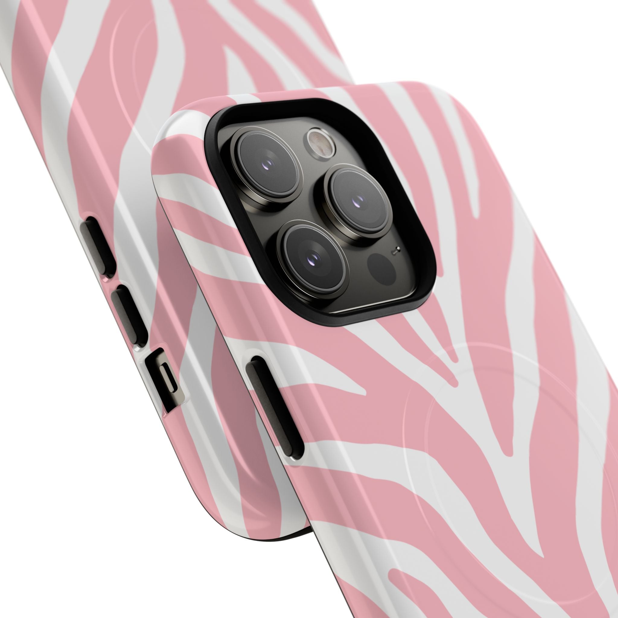 Pink Zebra Print Phone Case | Magnetic Case
