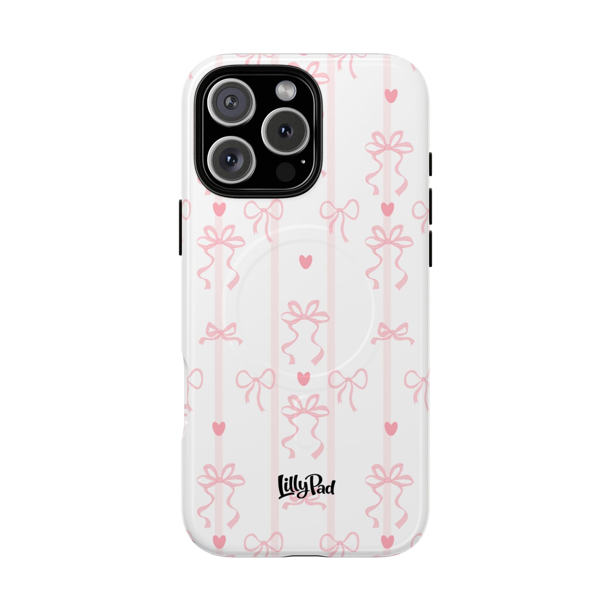 Pink Ribbon Pattern Phone Case | Tough Magnetic Case