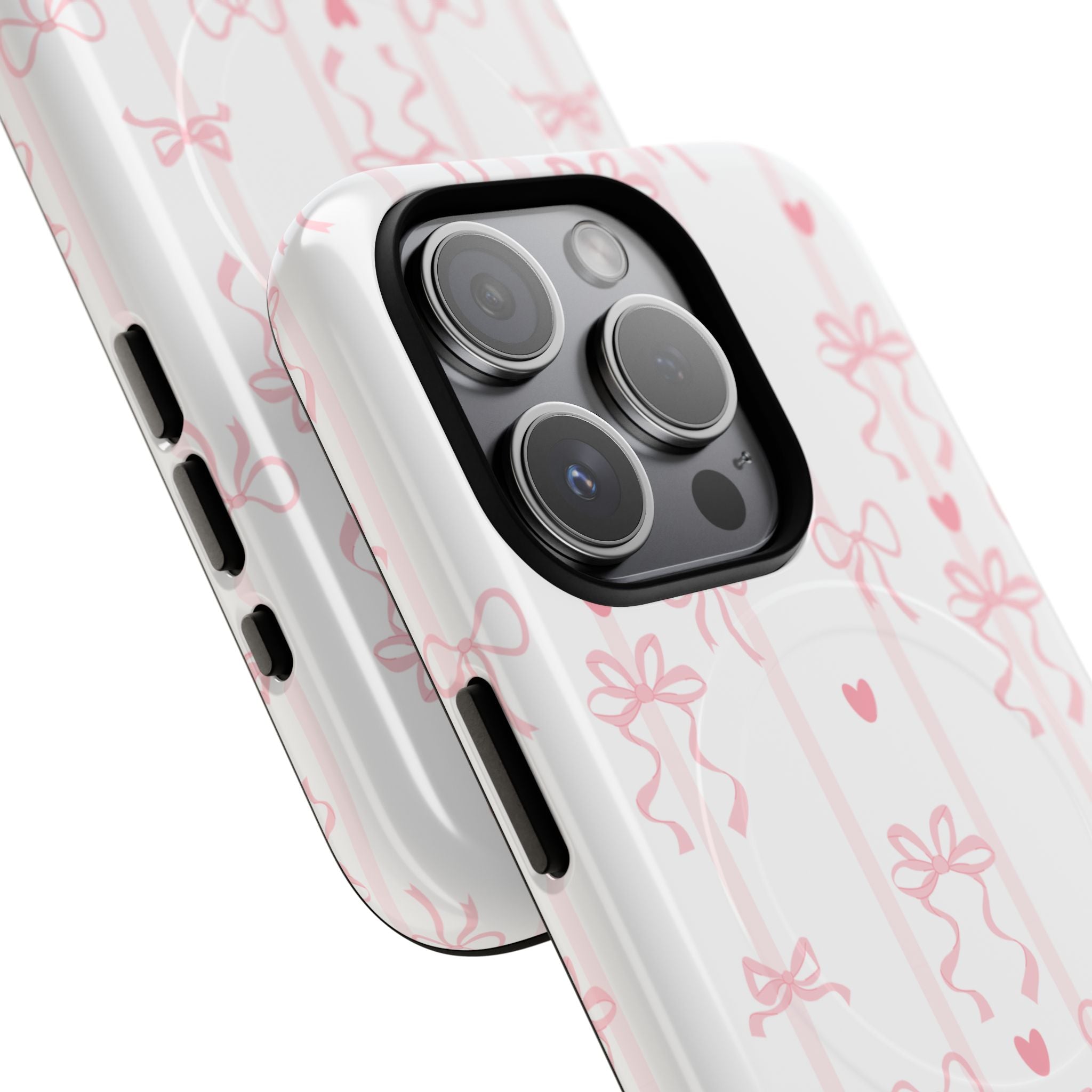 Pink Ribbon Pattern Phone Case | Tough Magnetic Case