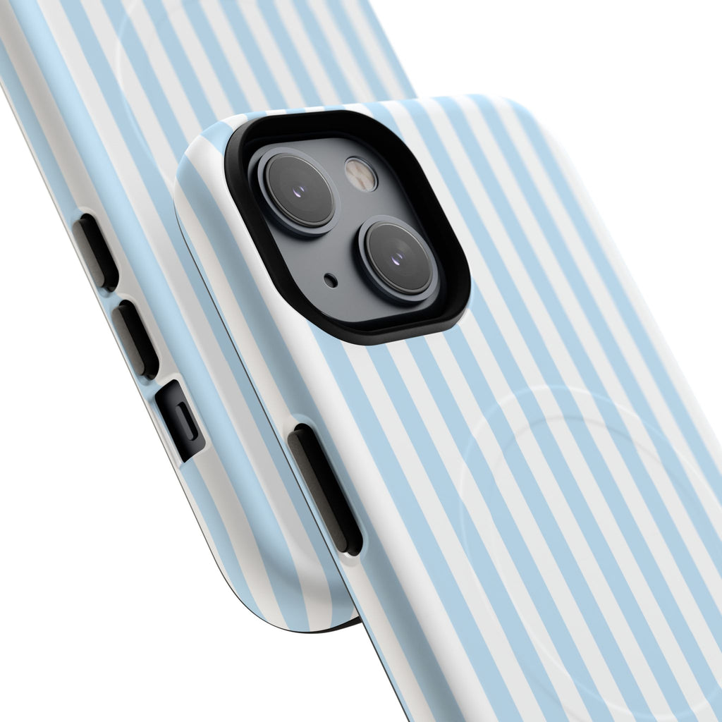 Blue Striped Pattern Phone Case | Tough Magnetic Case
