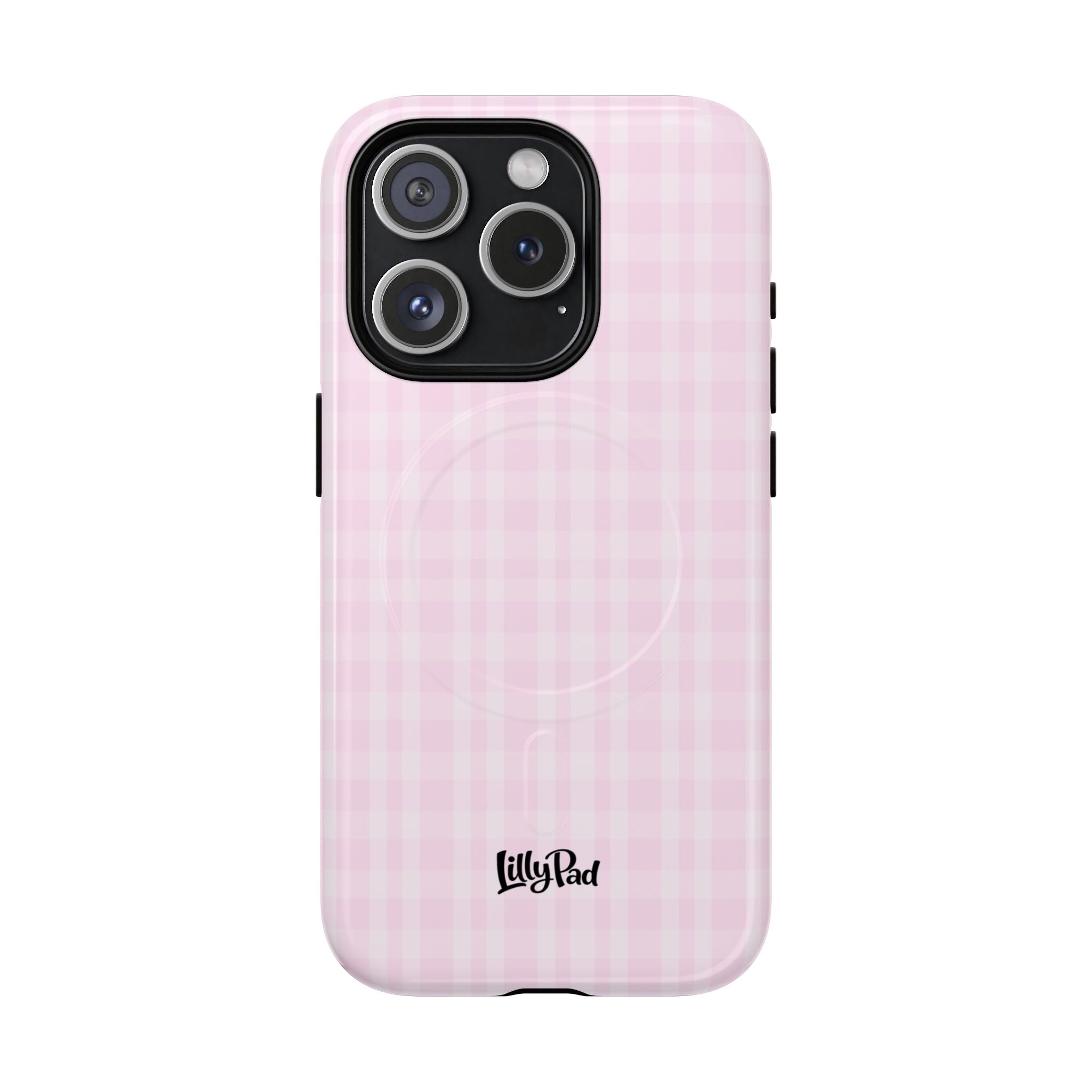 Pink Gingham Phone Case | Tough Magnetic Case