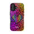 Rainbow Leopard Heart Phone Case | Tough Magnetic Case