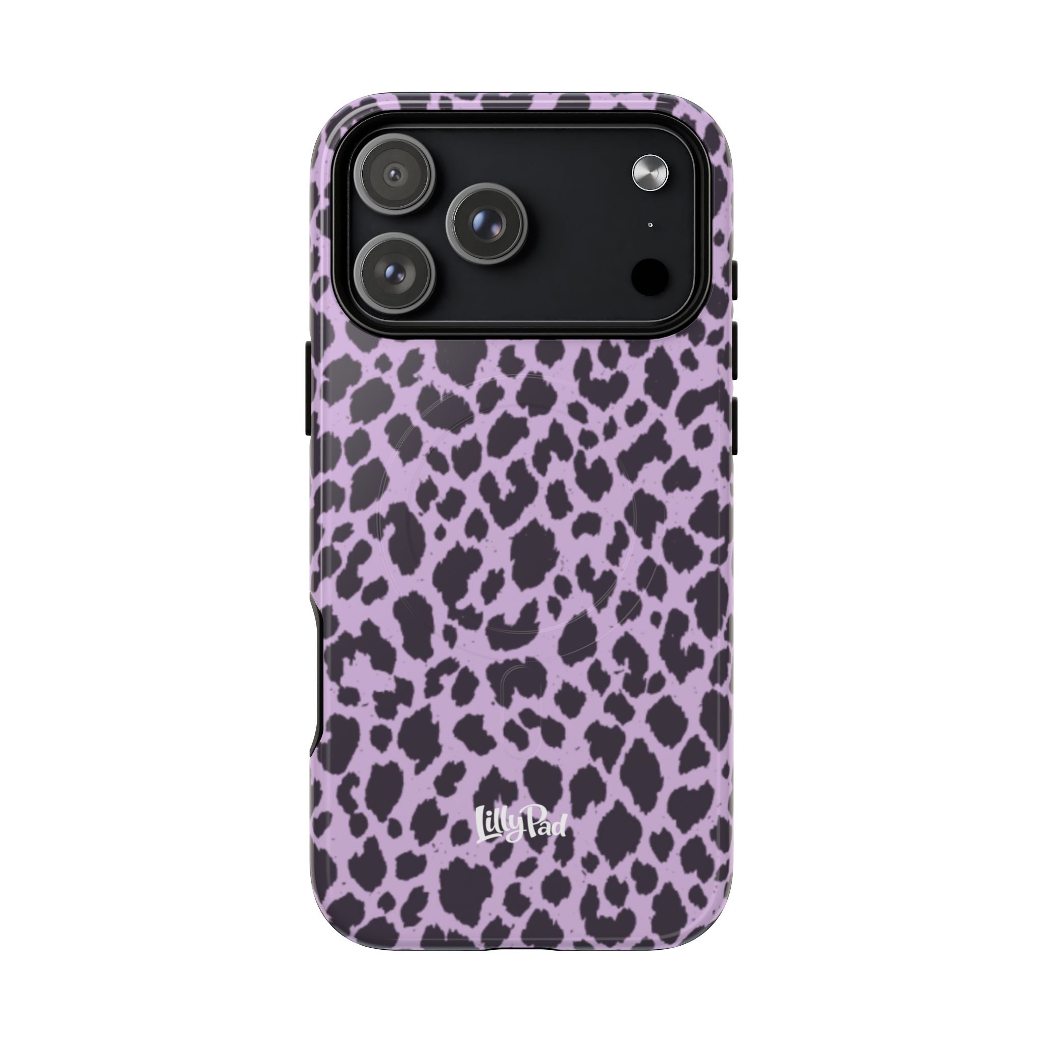 Purple Leopard Print Phone Case | Tough Magnetic Case