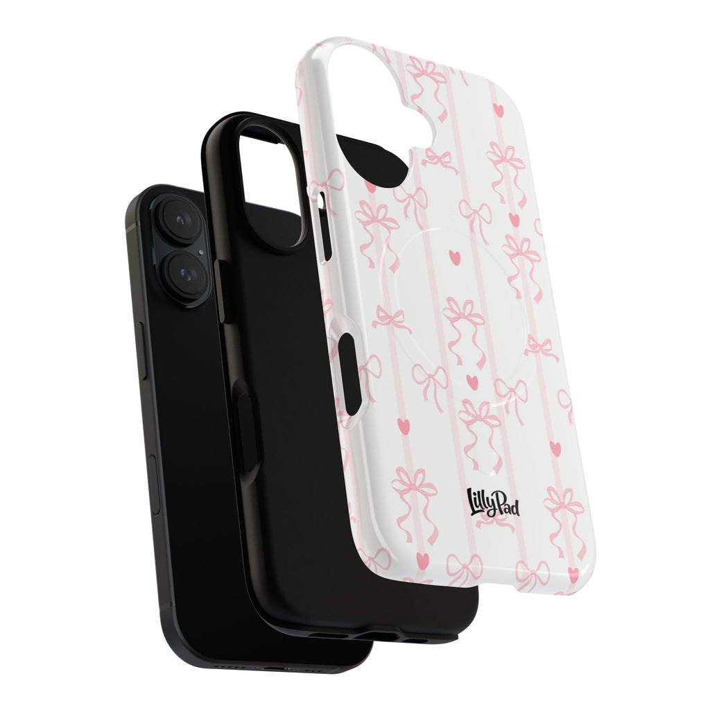 Pink Ribbon Pattern Phone Case | Tough Magnetic Case