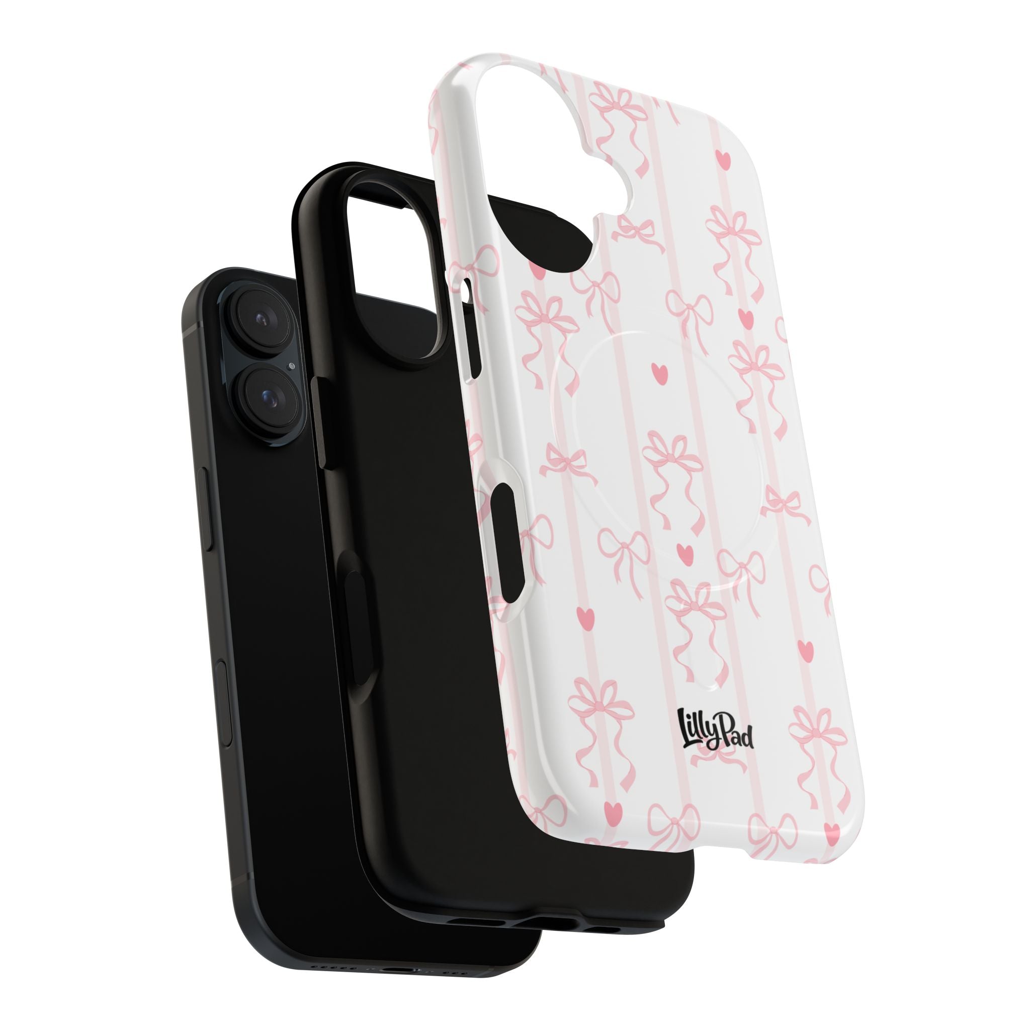 Pink Ribbon Pattern Phone Case | Tough Magnetic Case