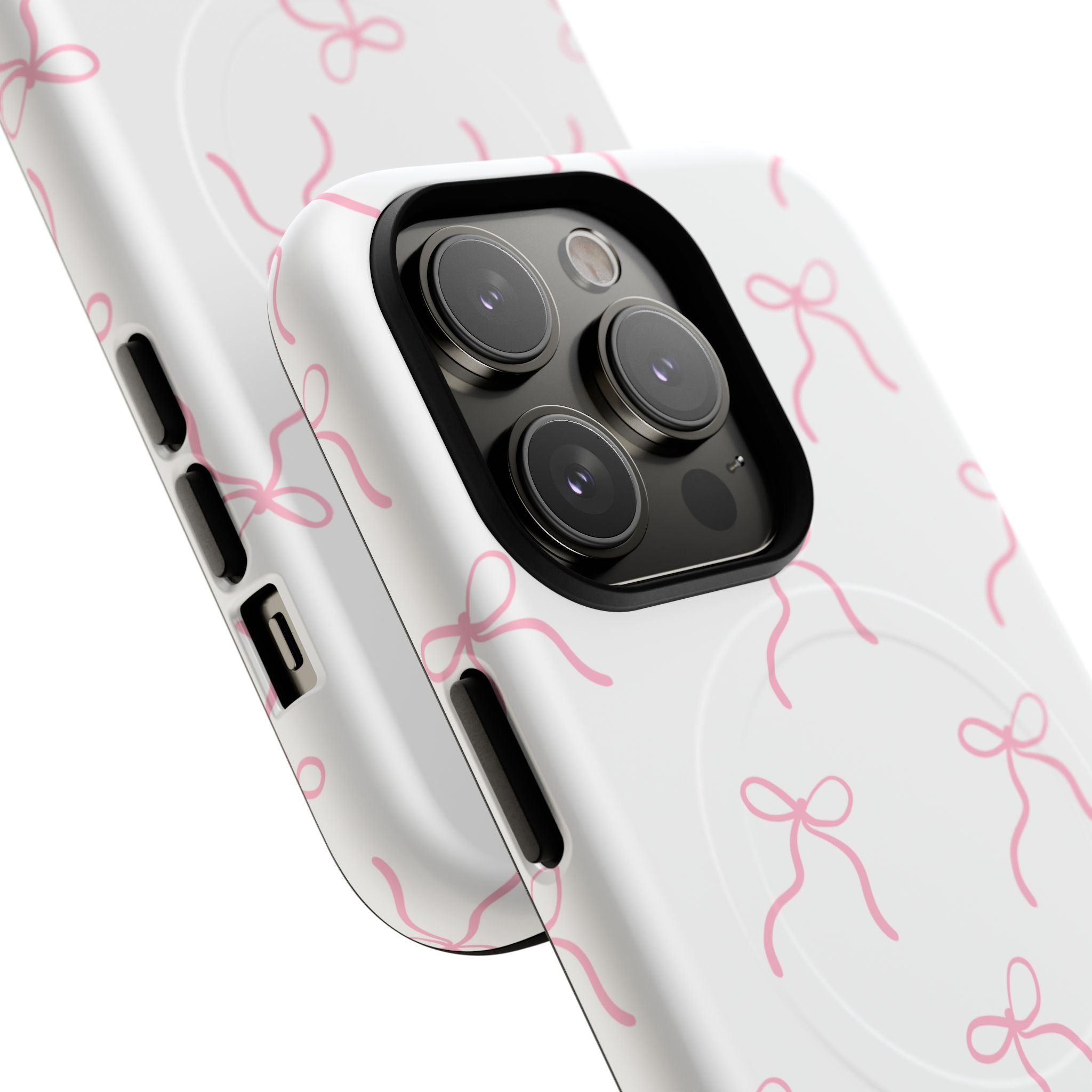Pink Bow Pattern Phone Case | Tough Magnetic Case