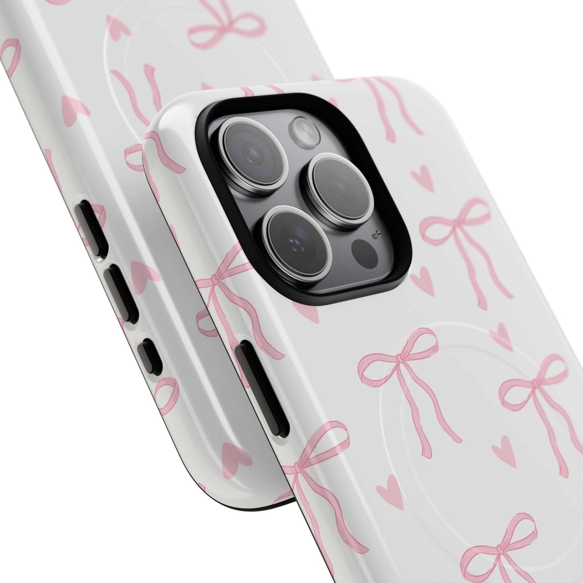 Pink Bow Pattern Phone Case | Tough Magnetic Case