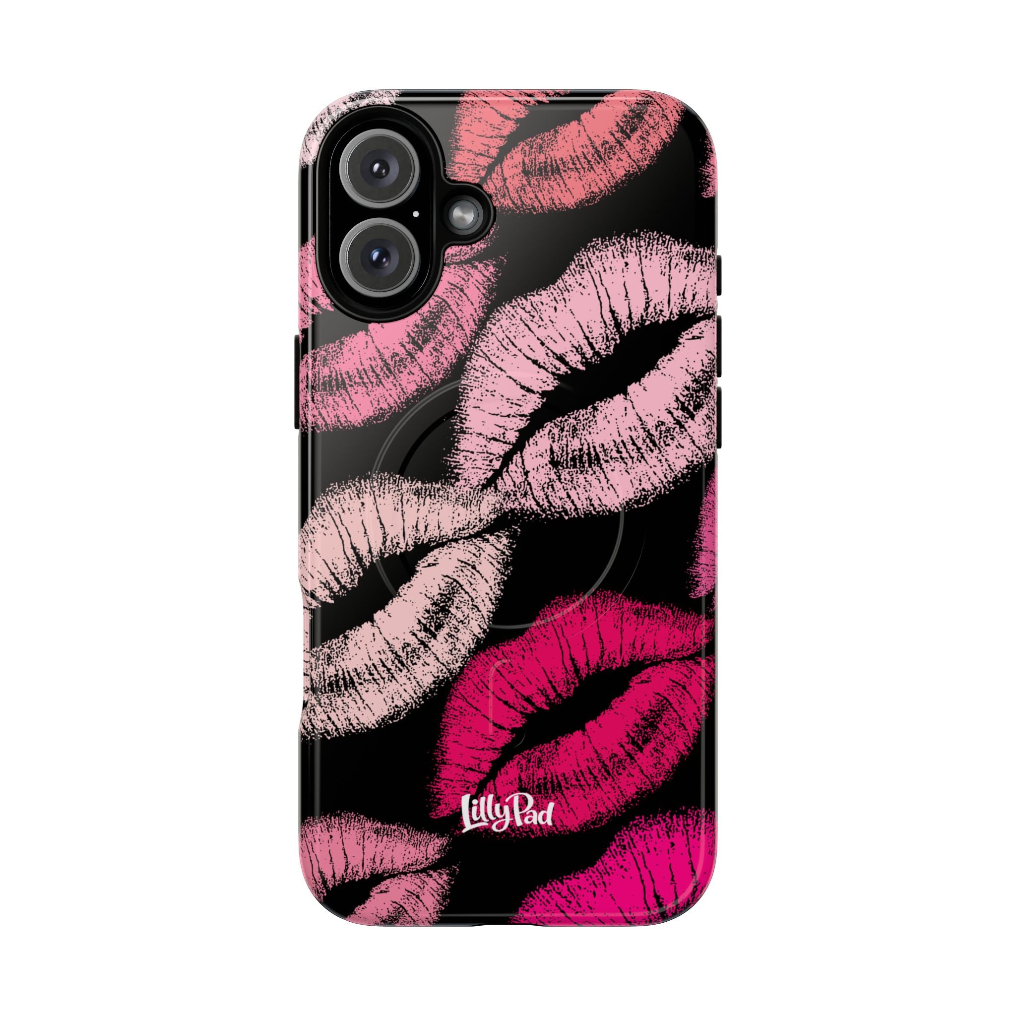 Pink Lipstick Kiss Phone Case Tough Magnetic Case | Lip Print iPhone Cover