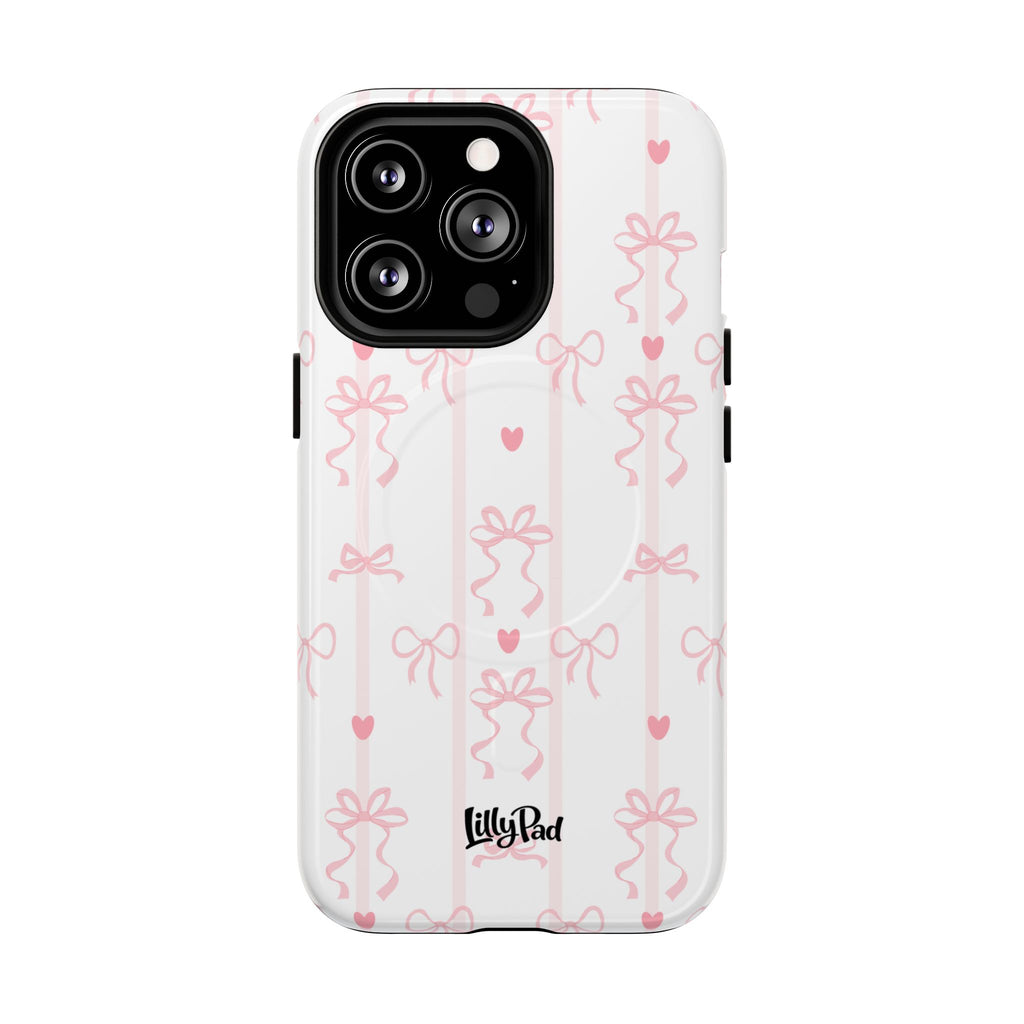 Pink Ribbon Pattern Phone Case | Tough Magnetic Case