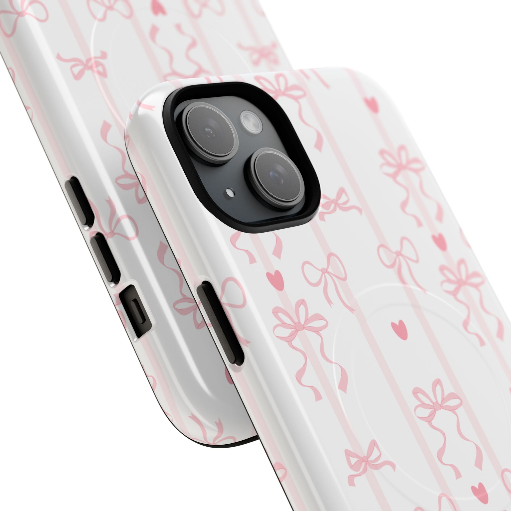 Pink Ribbon Pattern Phone Case | Tough Magnetic Case