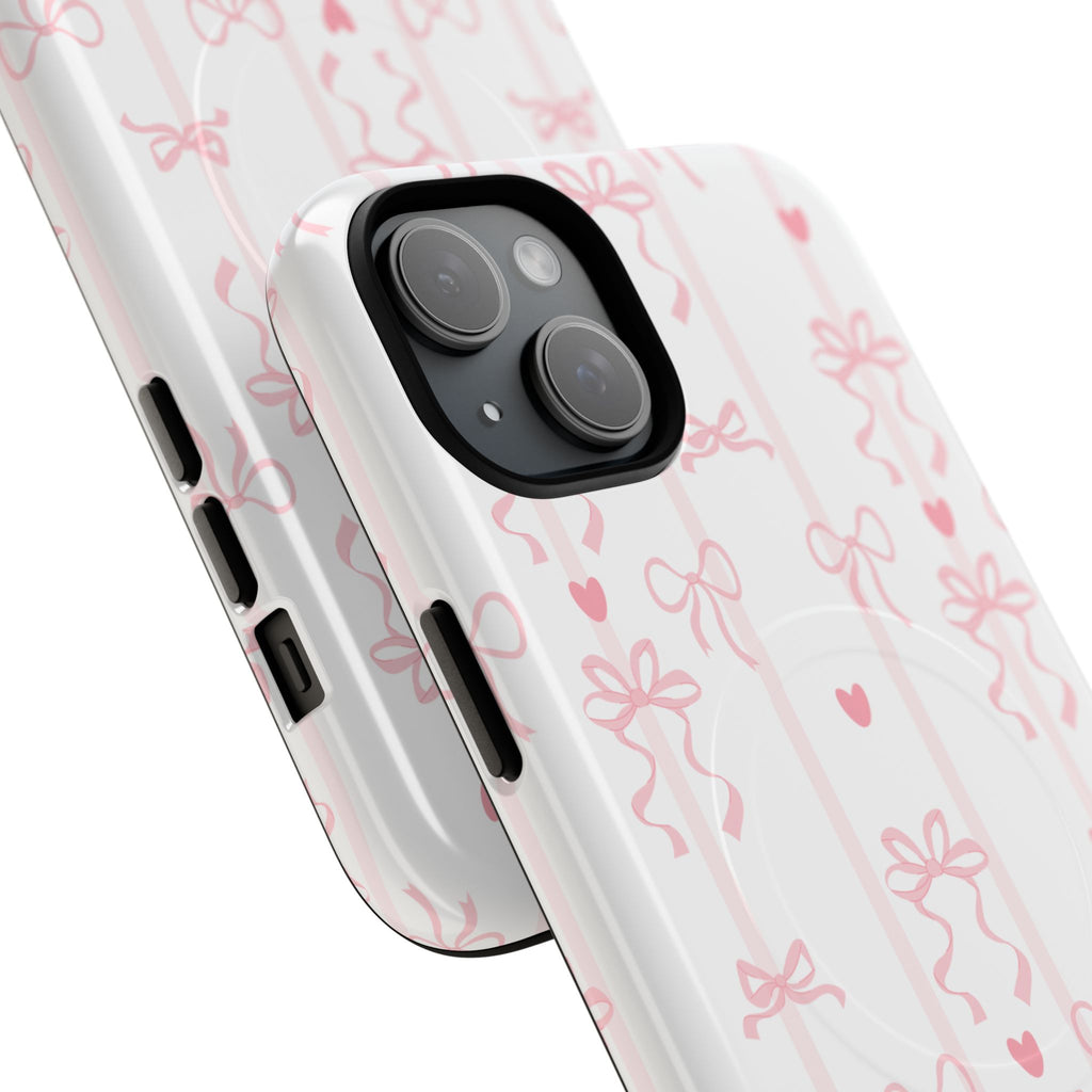 Pink Ribbon Pattern Phone Case | Tough Magnetic Case