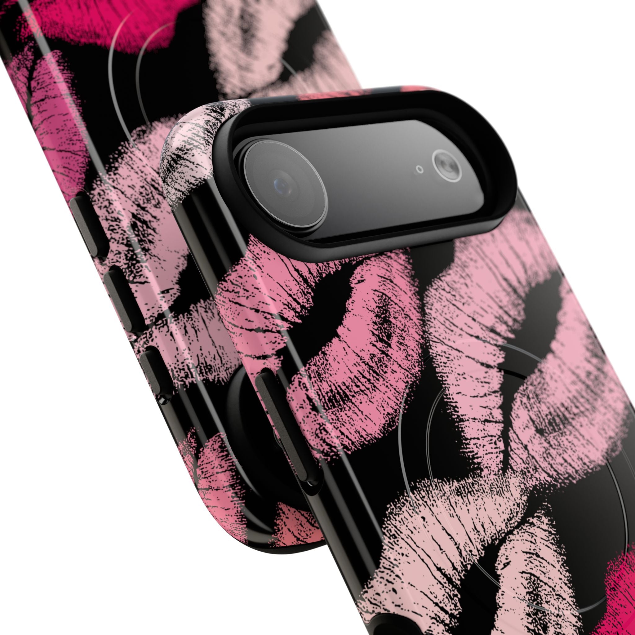 Pink Lipstick Kiss Phone Case Tough Magnetic Case | Lip Print iPhone Cover