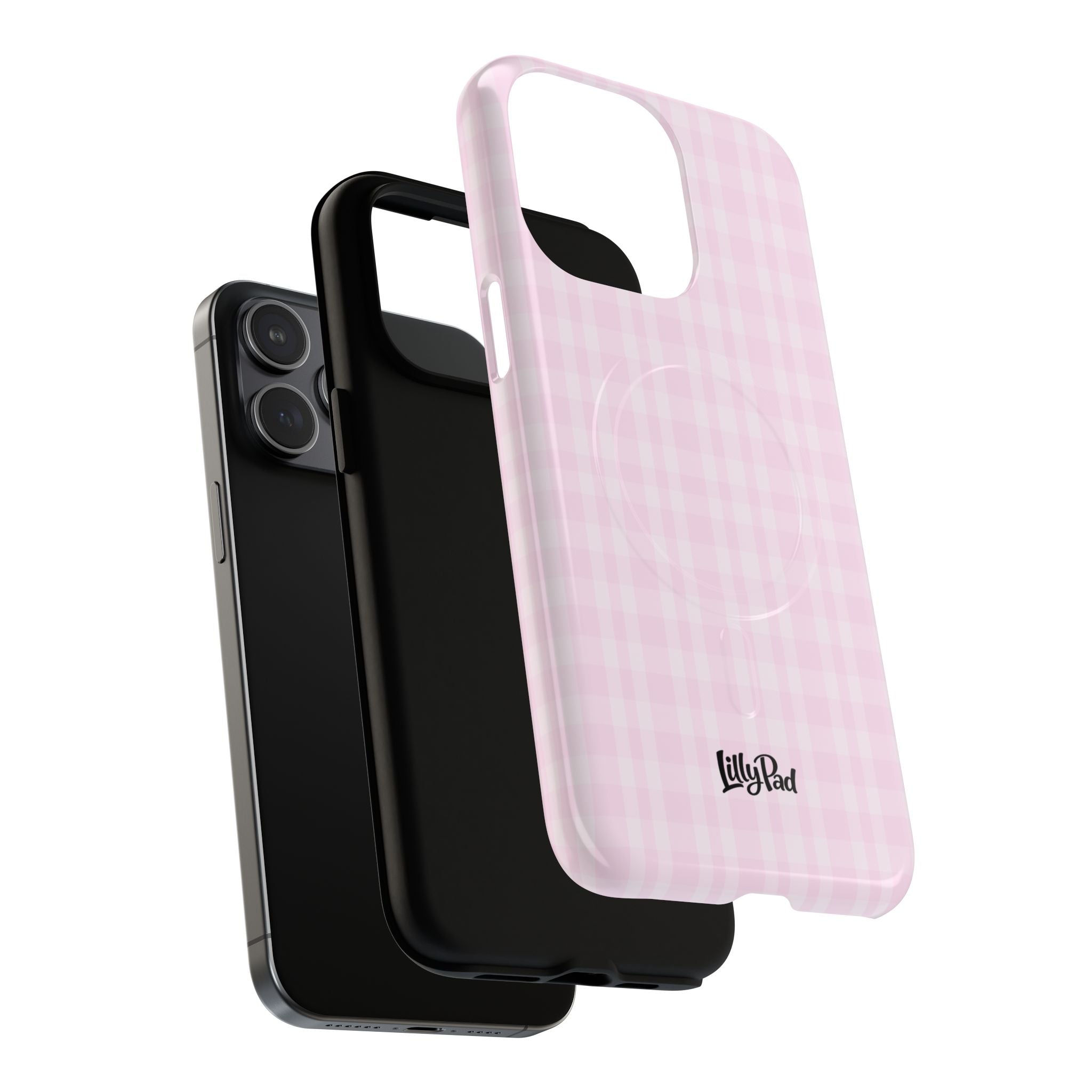 Pink Gingham Phone Case | Tough Magnetic Case