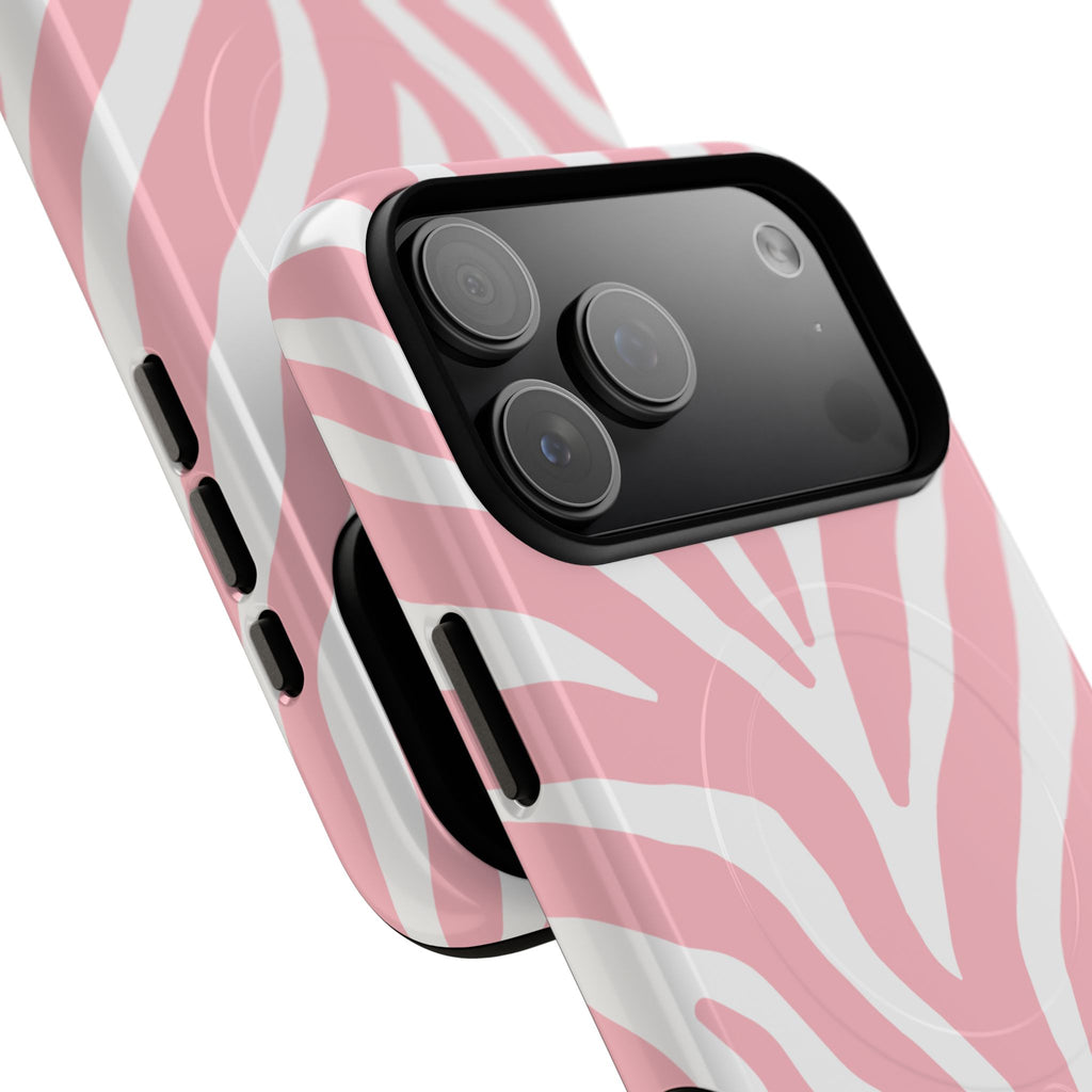 Pink Zebra Print Phone Case | Magnetic Case