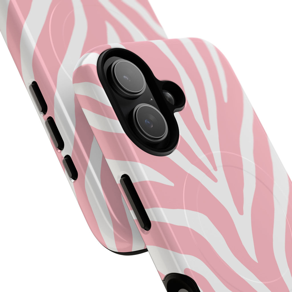 Pink Zebra Print Phone Case | Magnetic Case