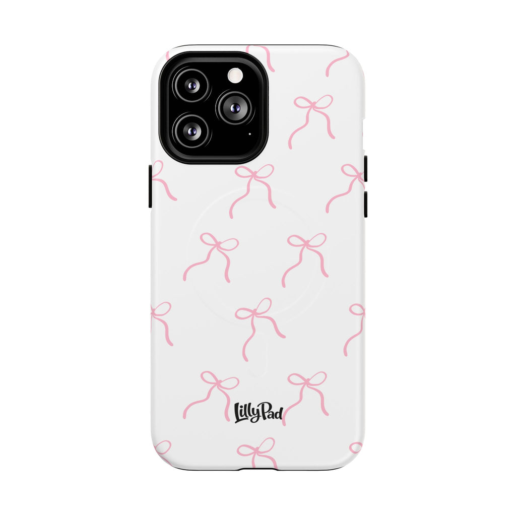 Pink Bow Pattern Phone Case | Tough Magnetic Case