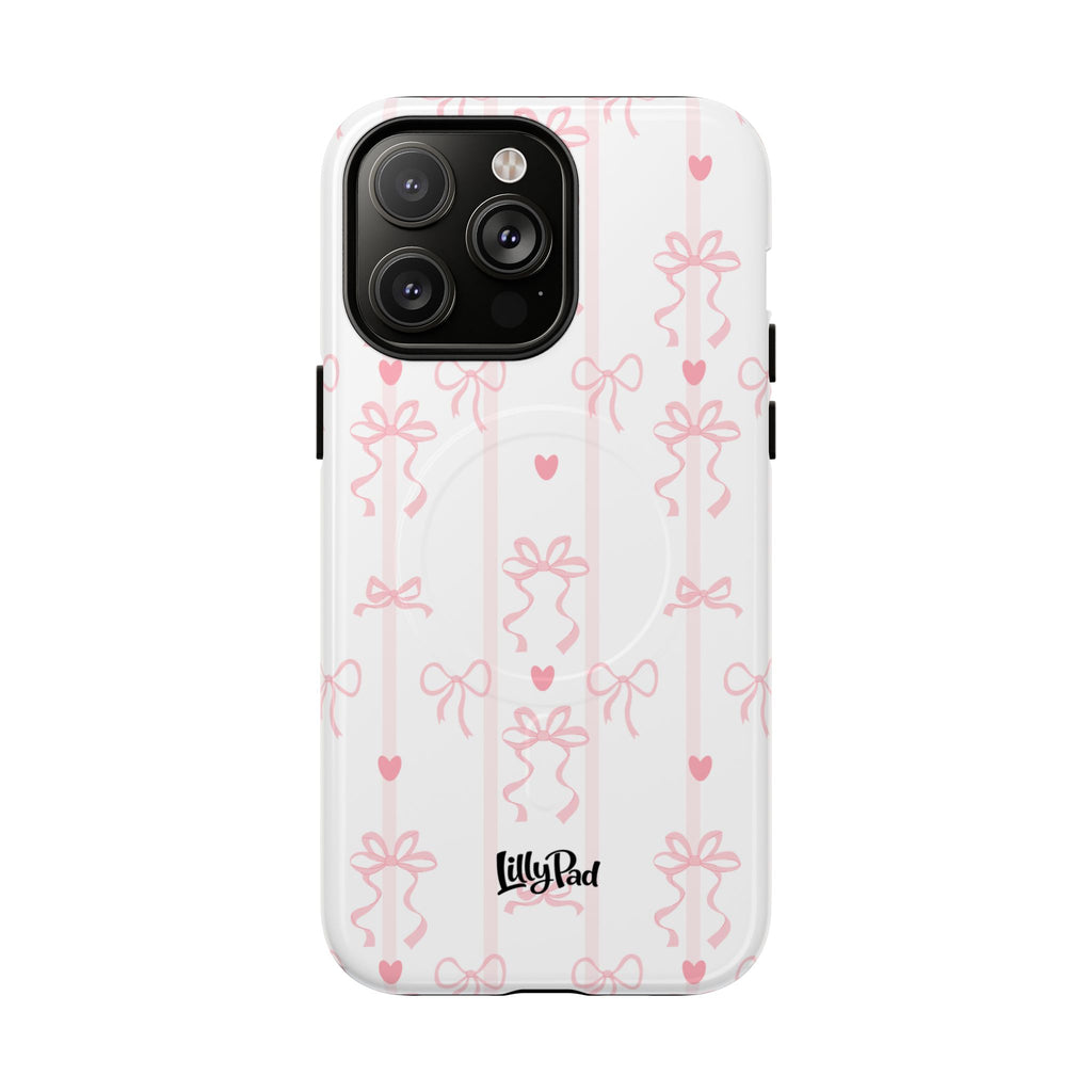 Pink Ribbon Pattern Phone Case | Tough Magnetic Case