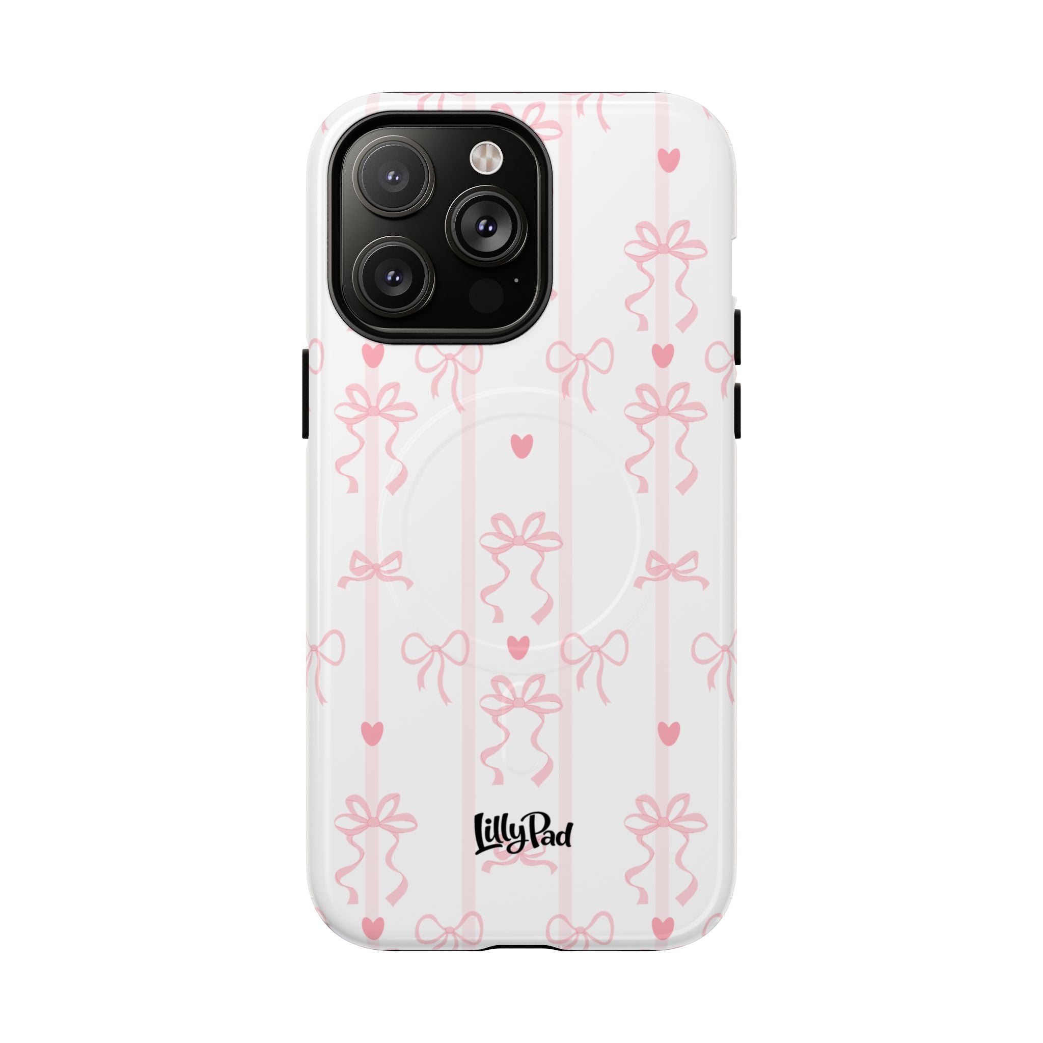 Pink Ribbon Pattern Phone Case | Tough Magnetic Case
