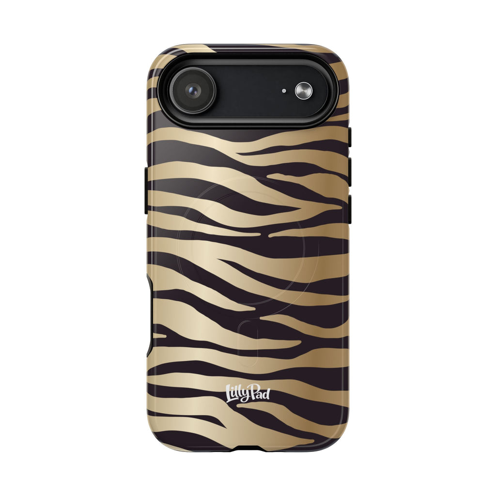 Gold Zebra Stripe Phone Case | Tough Magnetic Case