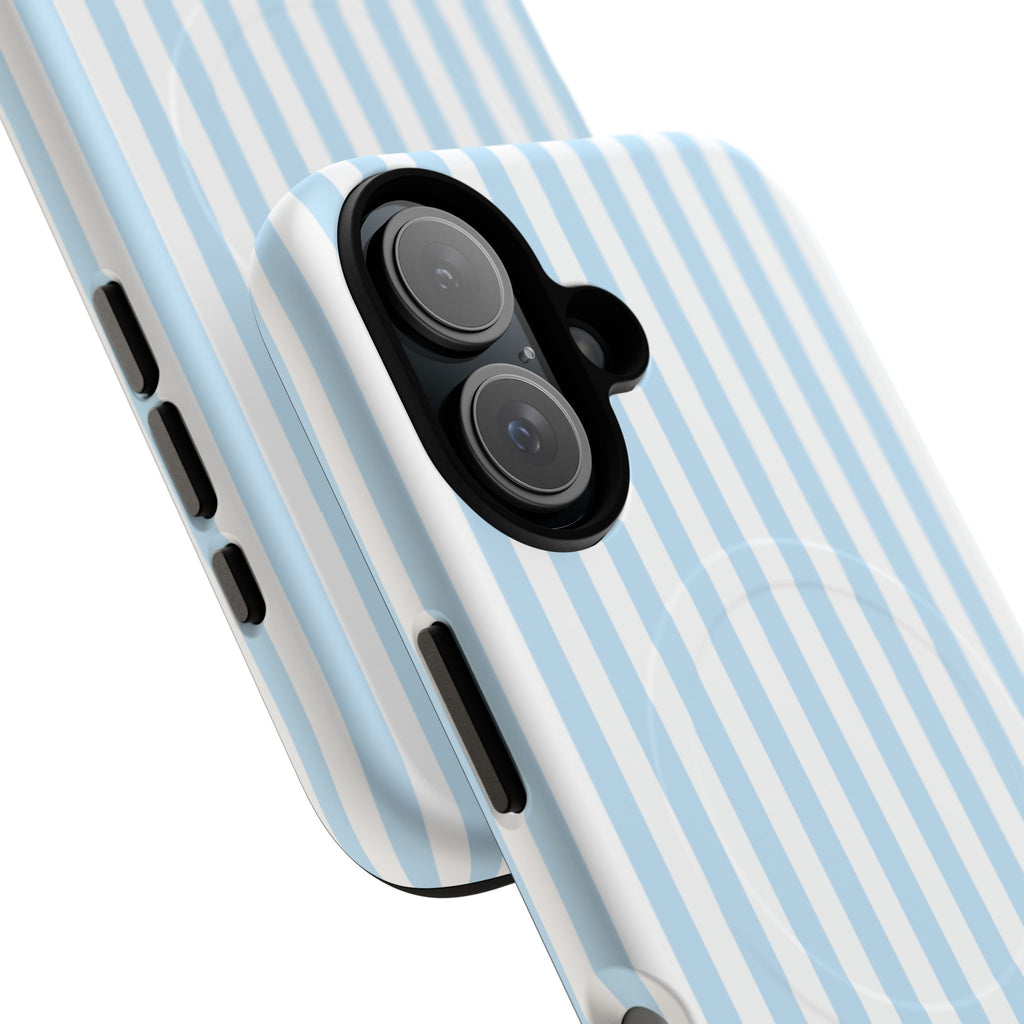 Blue Striped Pattern Phone Case | Tough Magnetic Case